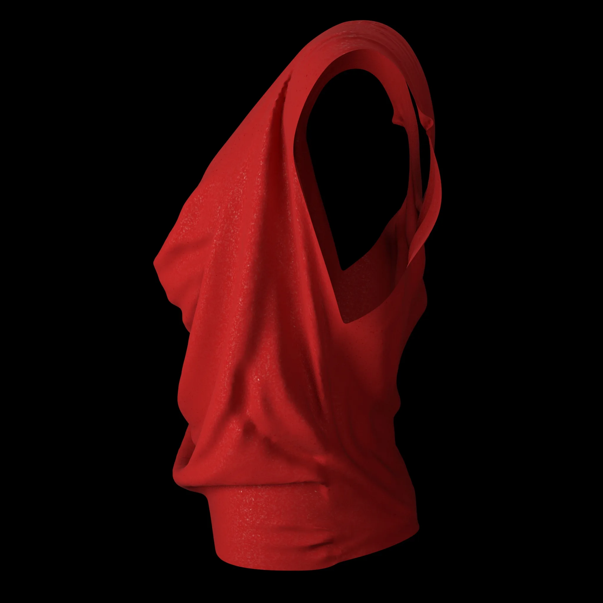 Cowl shirt (Marvelous Designer & Clo3d & FBX & OBJ & Texture)