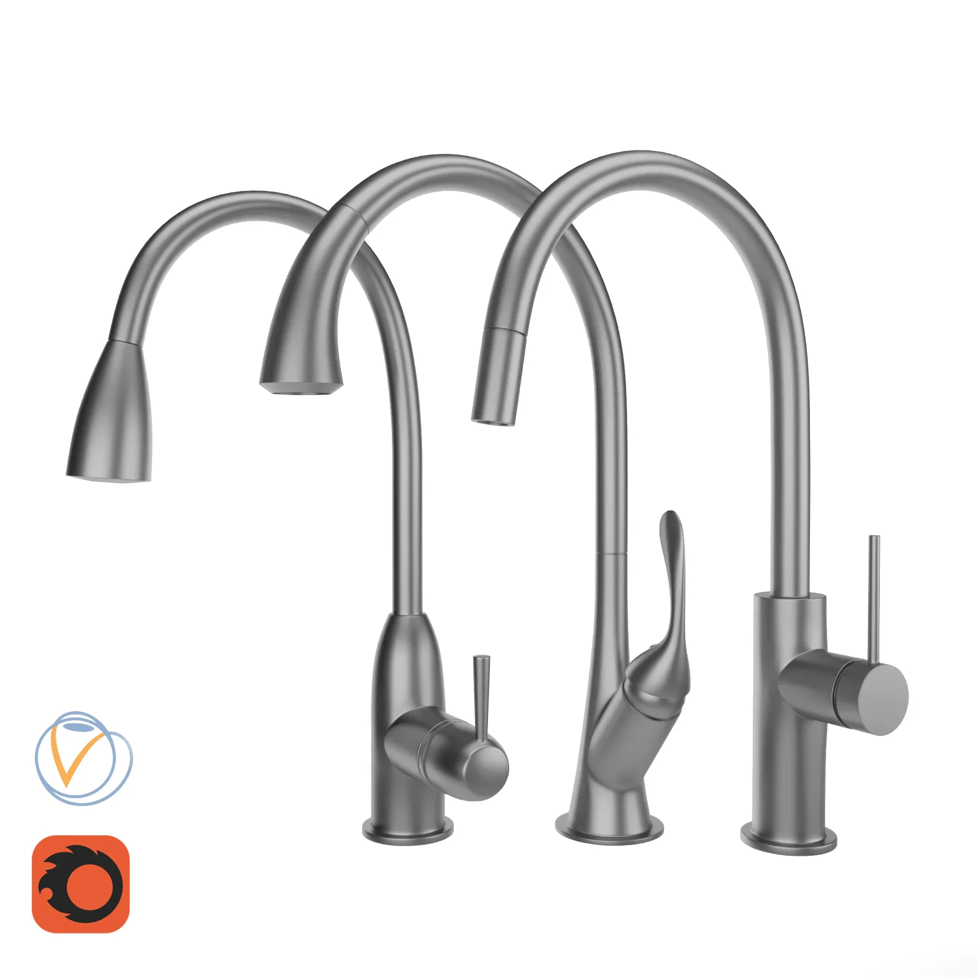 Kitchen Faucet Set 02 FlippedNormals