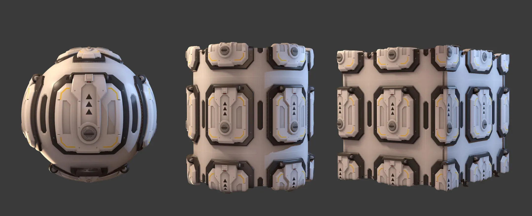 Stylized Sci-Fi Hatch - Substance Designer