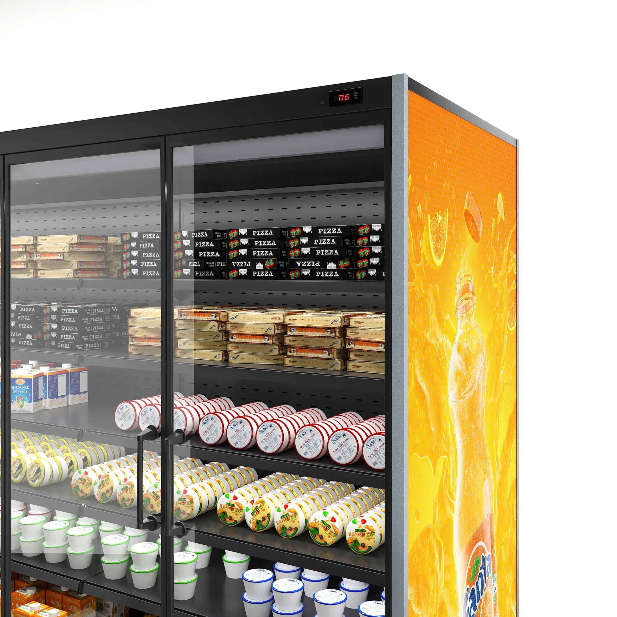 Vertical Refrigerated Display Case Tesey