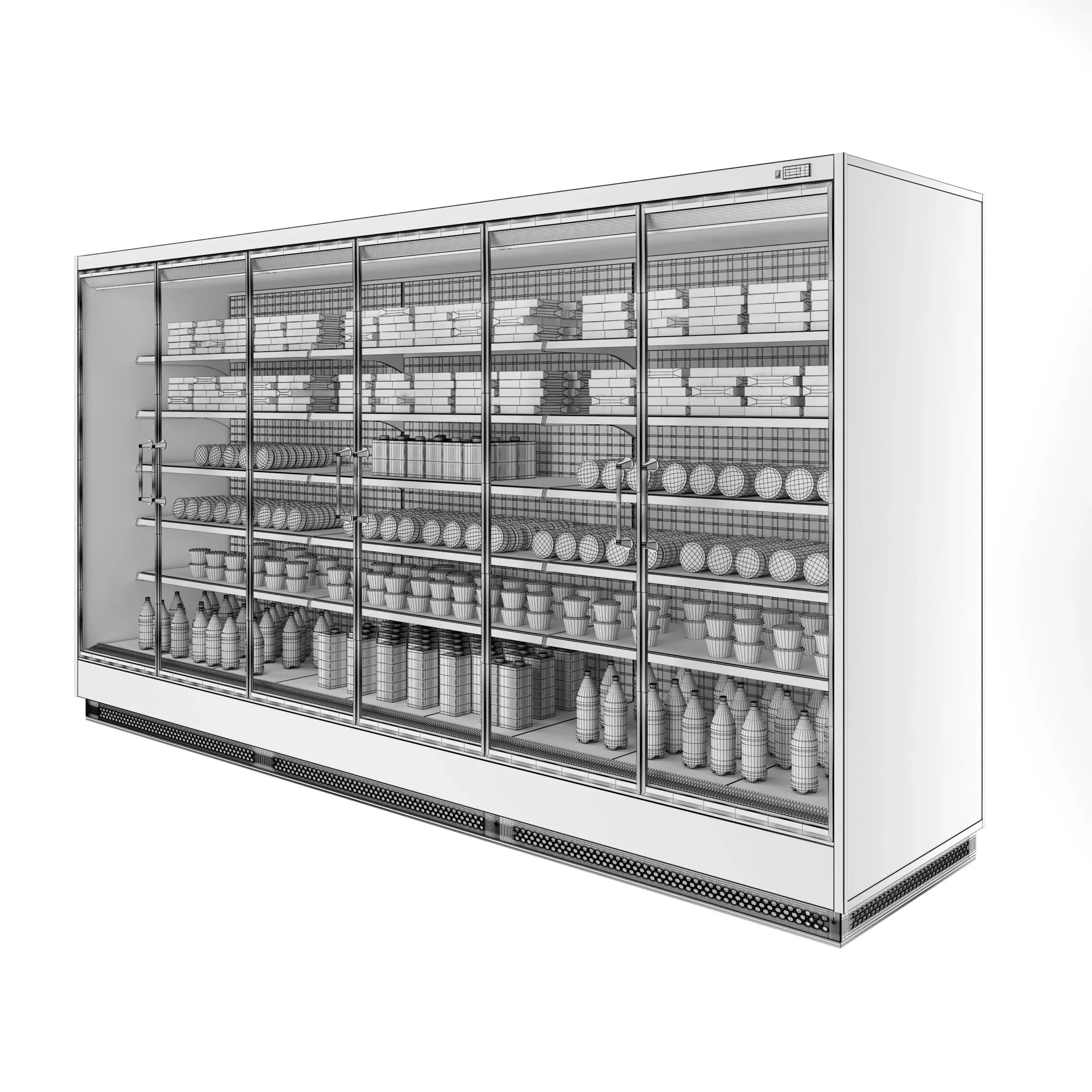 Vertical Refrigerated Display Case Tesey