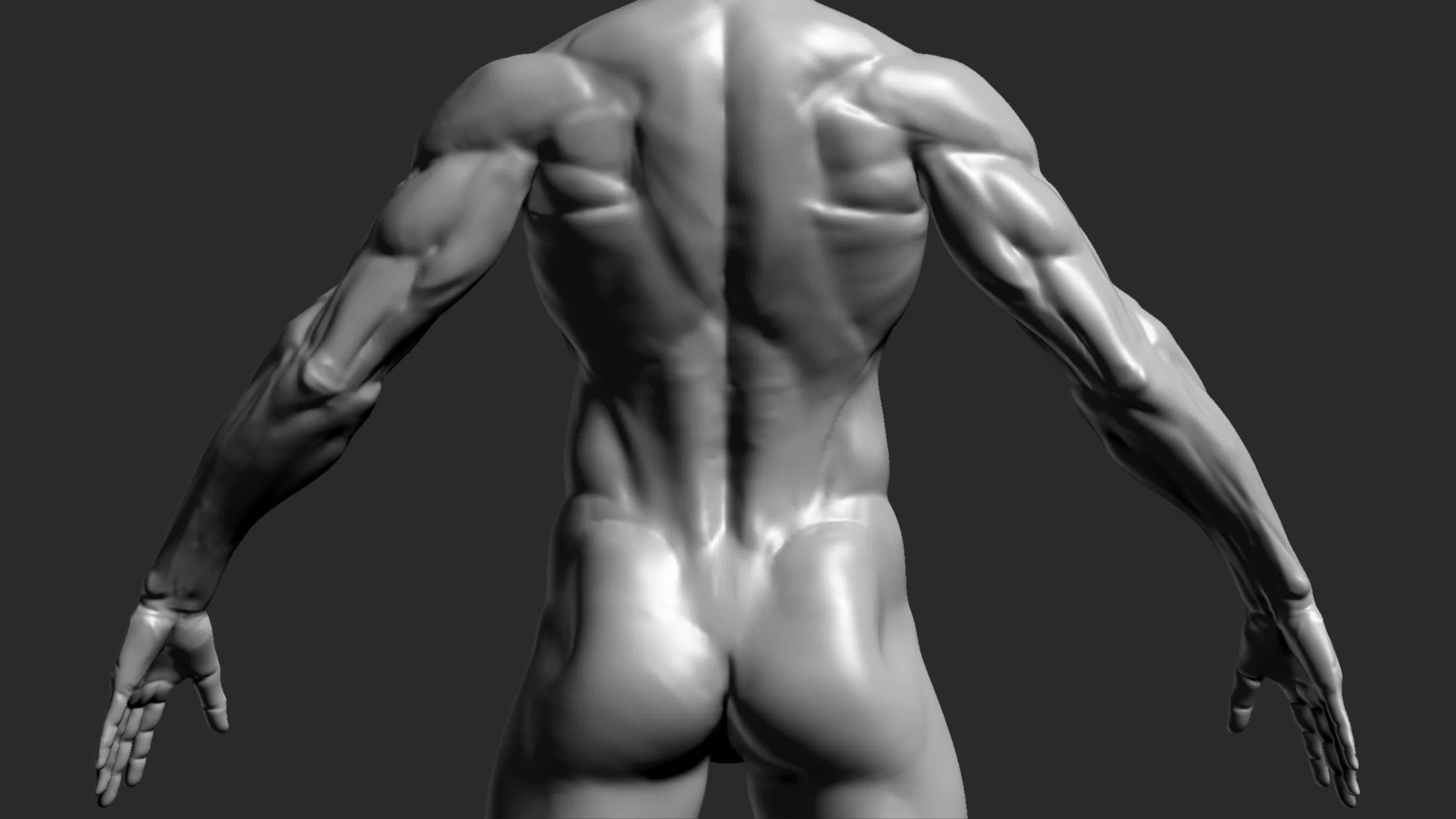 Full Male Body Topology and UV Map