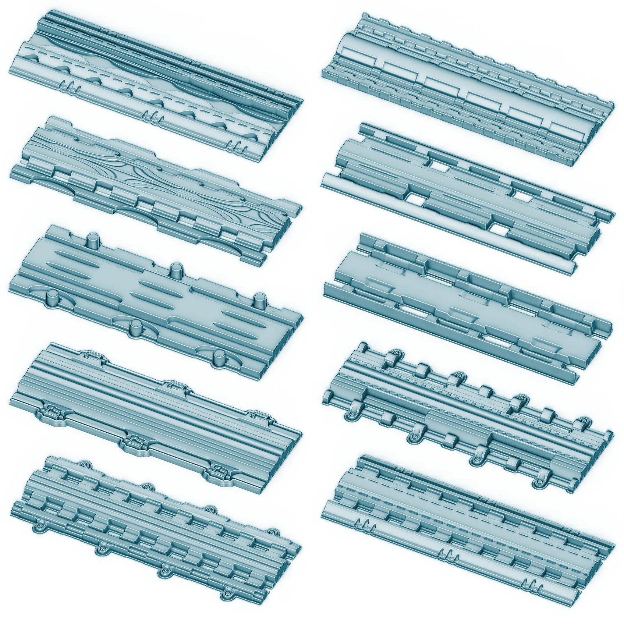 Unique Scifi Alpha Generator | SBSAR + 100 Ready output | Alpha + ColorID + Normal + Mask