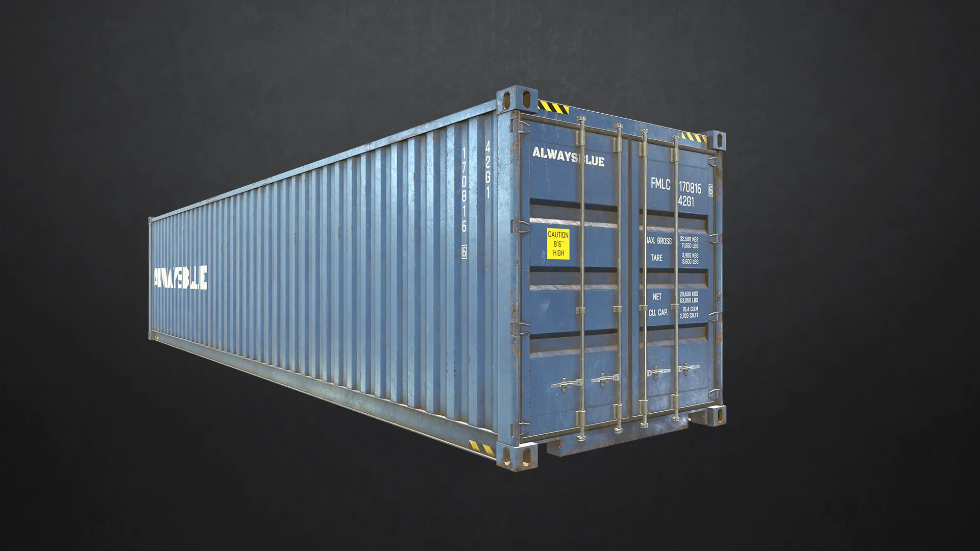 Shipping Container - Low Poly