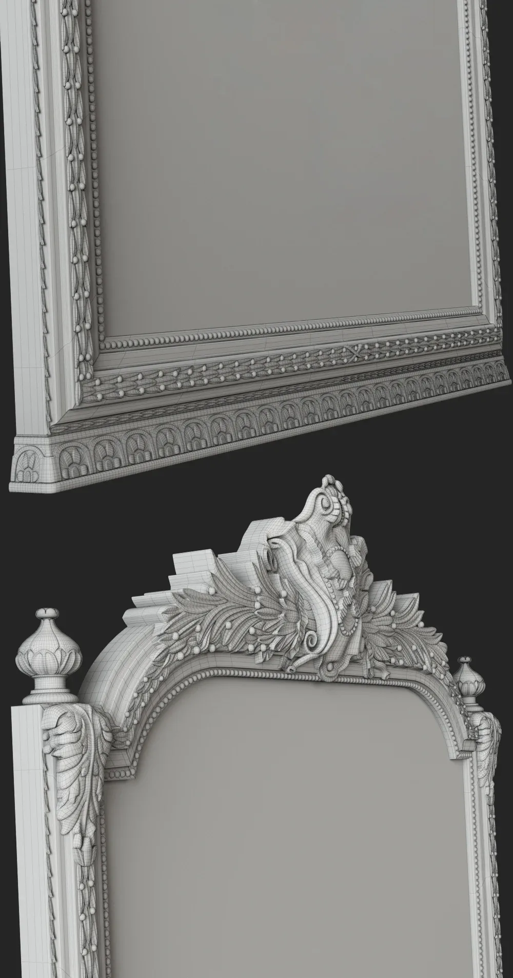 Antique Carved Mirror