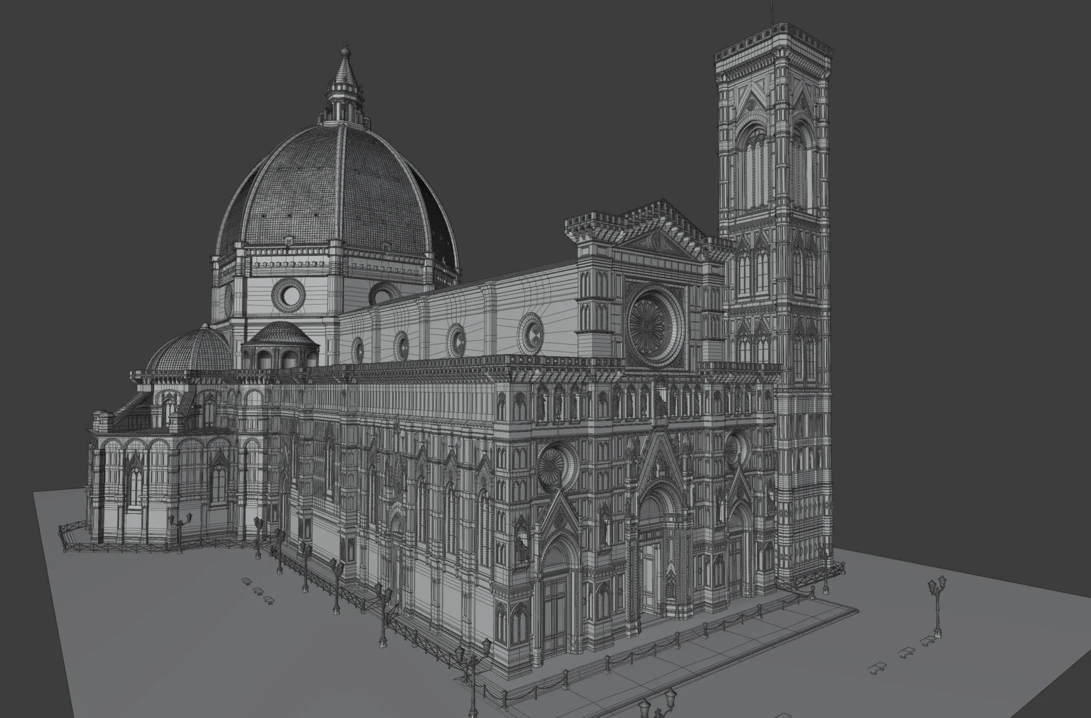 Florence Cathedral 3D Environment | Exterior & Interior
