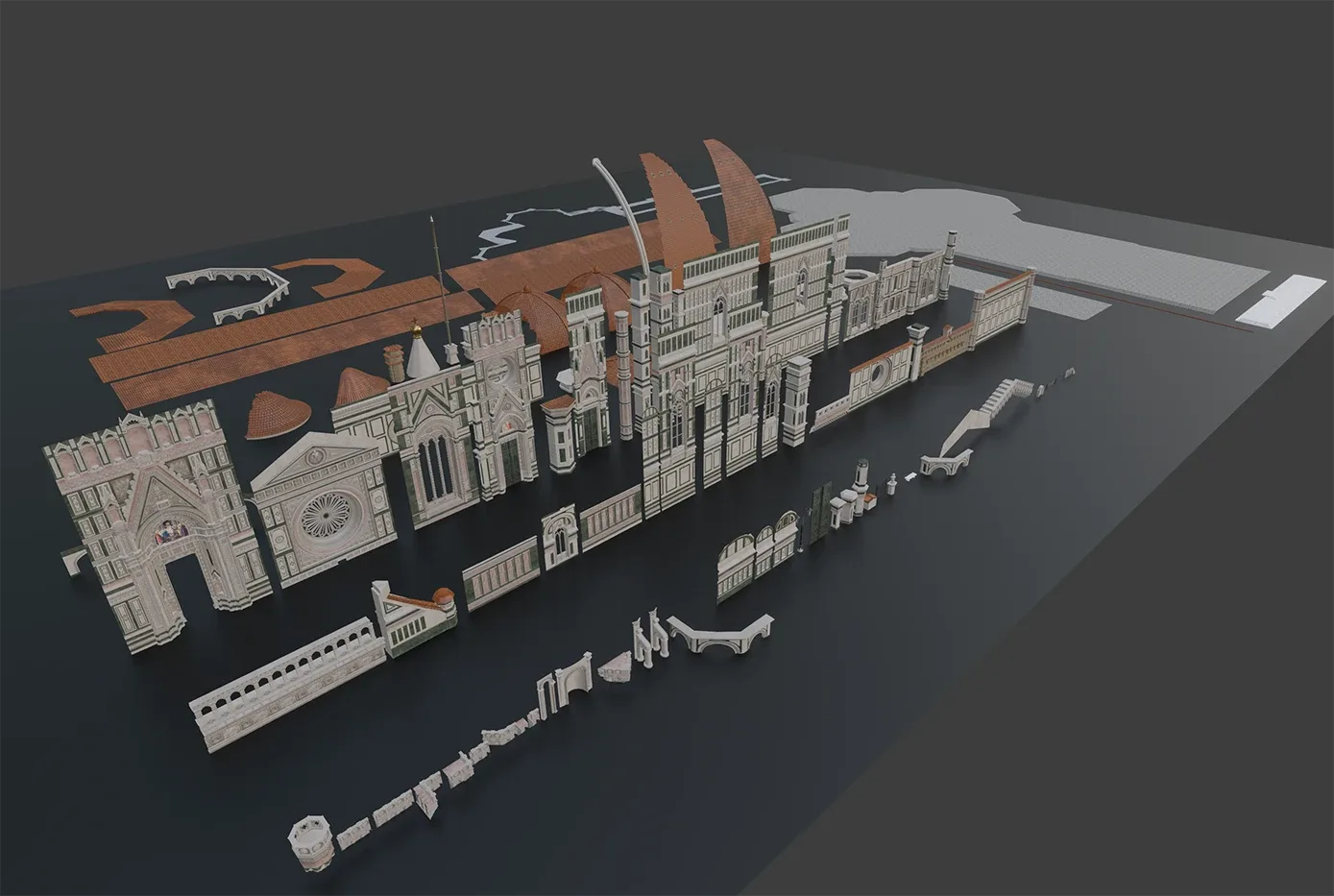 Florence Cathedral 3D Environment | Exterior