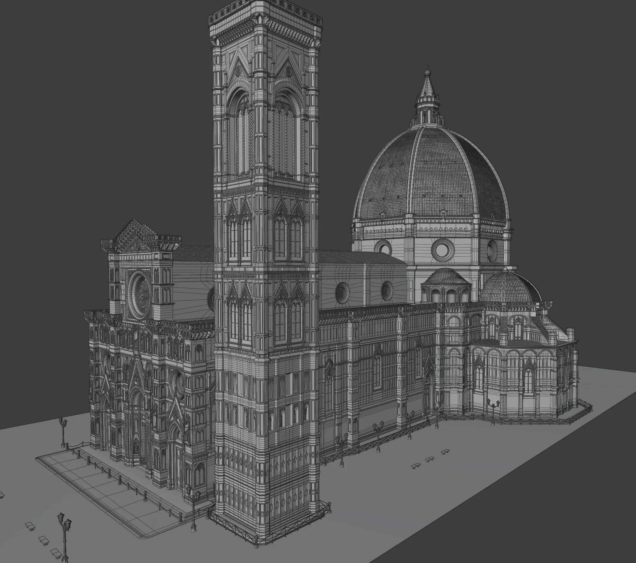 Florence Cathedral 3D Environment | Exterior