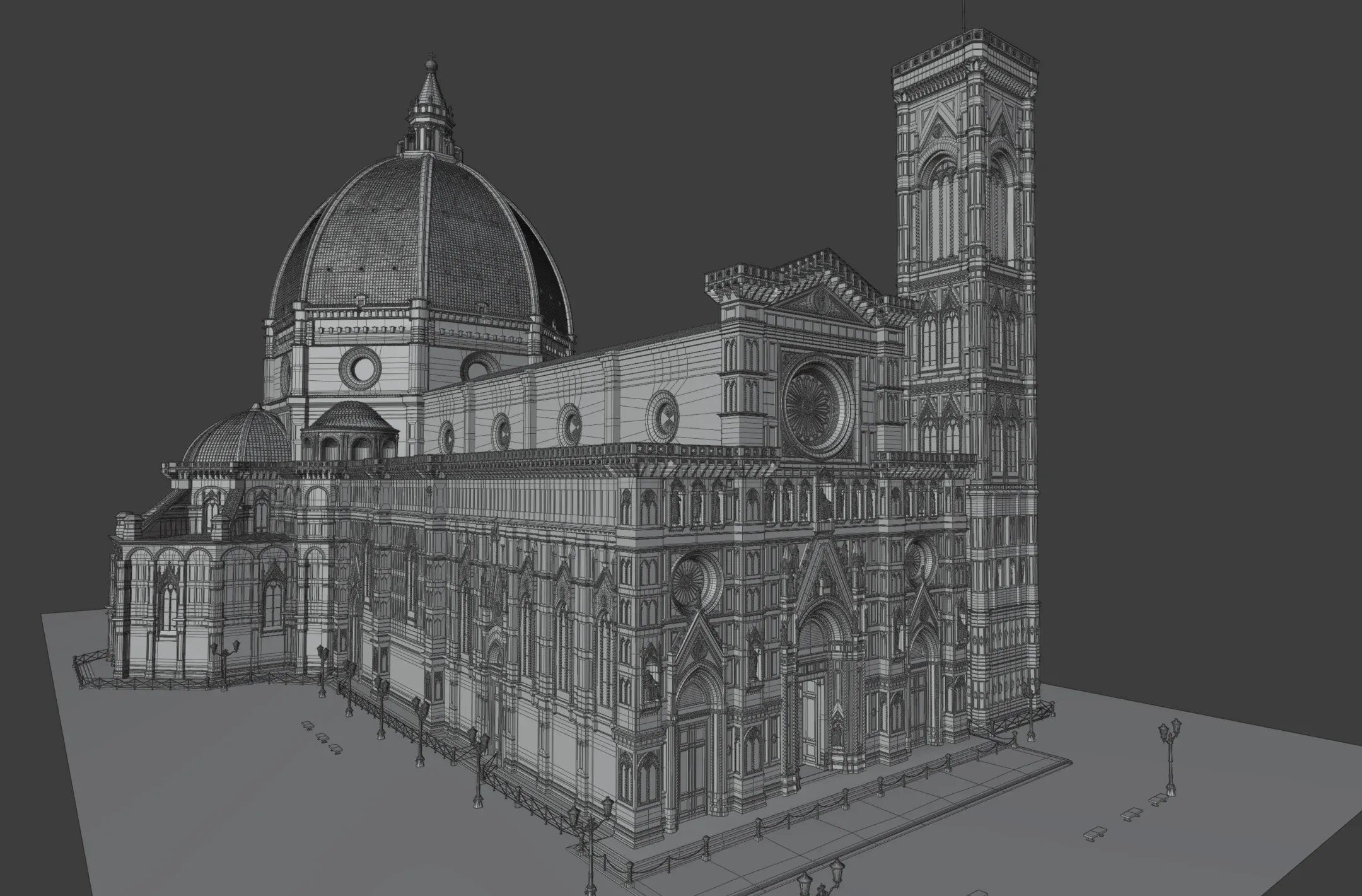 Florence Cathedral 3D Environment | Exterior