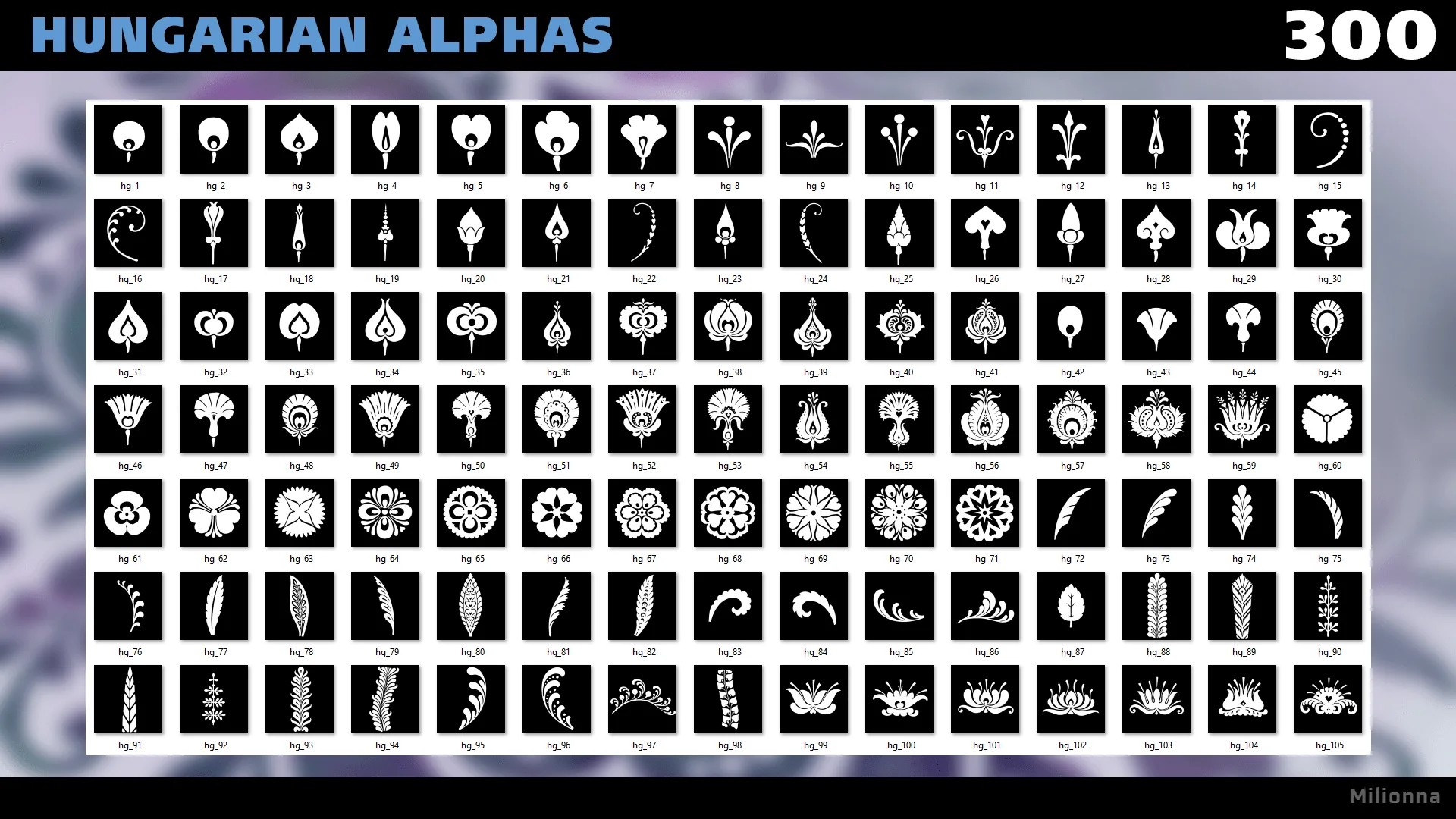 300 Traditional Hungarian Alphas