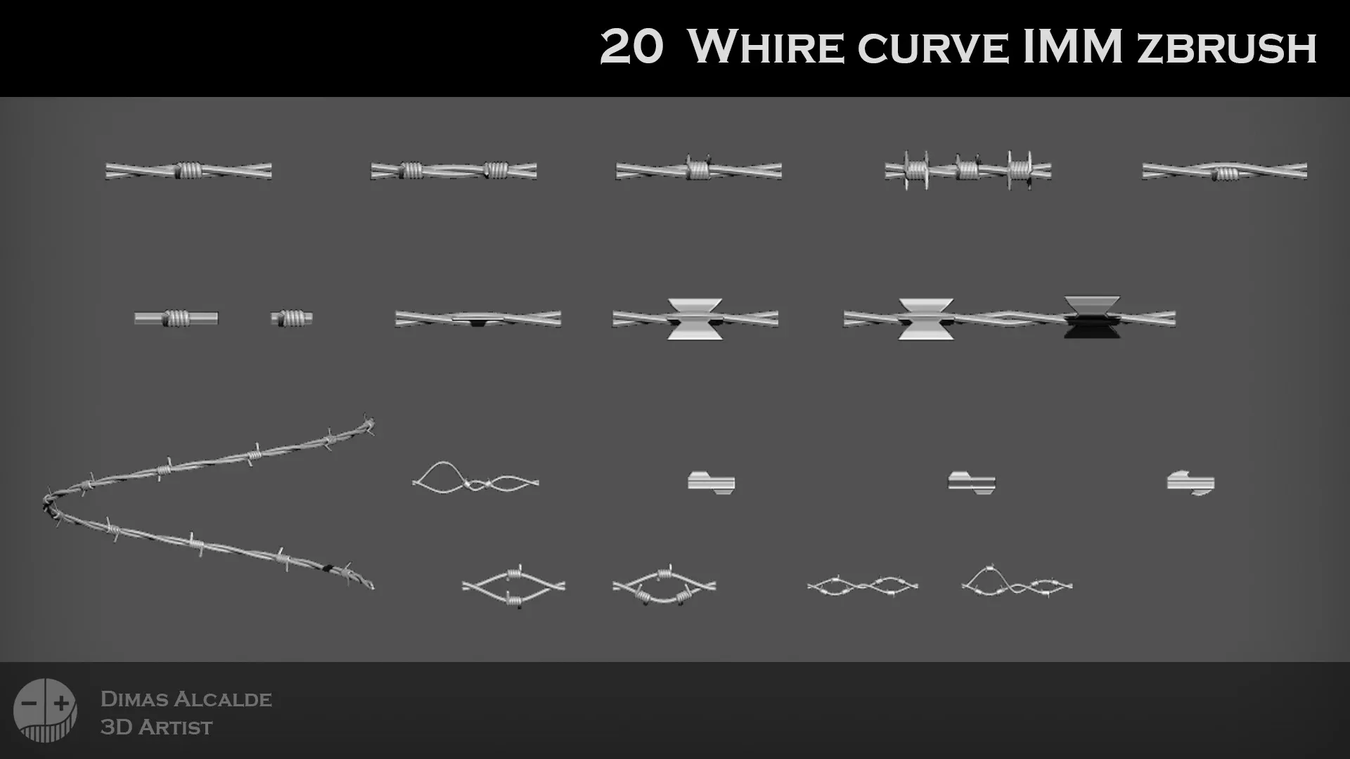 20 WHIRE curve IMM ZBRUSH {Blender}