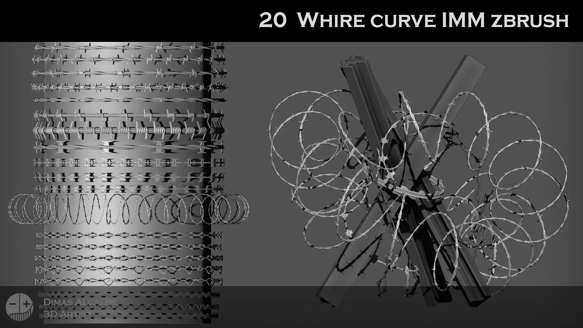 20 WHIRE curve IMM ZBRUSH {Blender}
