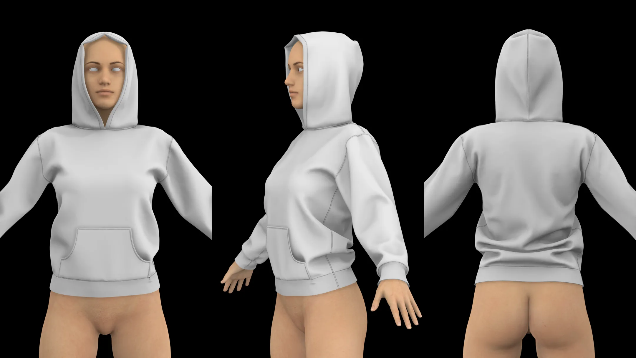 Female Basic Clothes Pack. 18 projects (.zprj) / Marvelous / Clo 3D