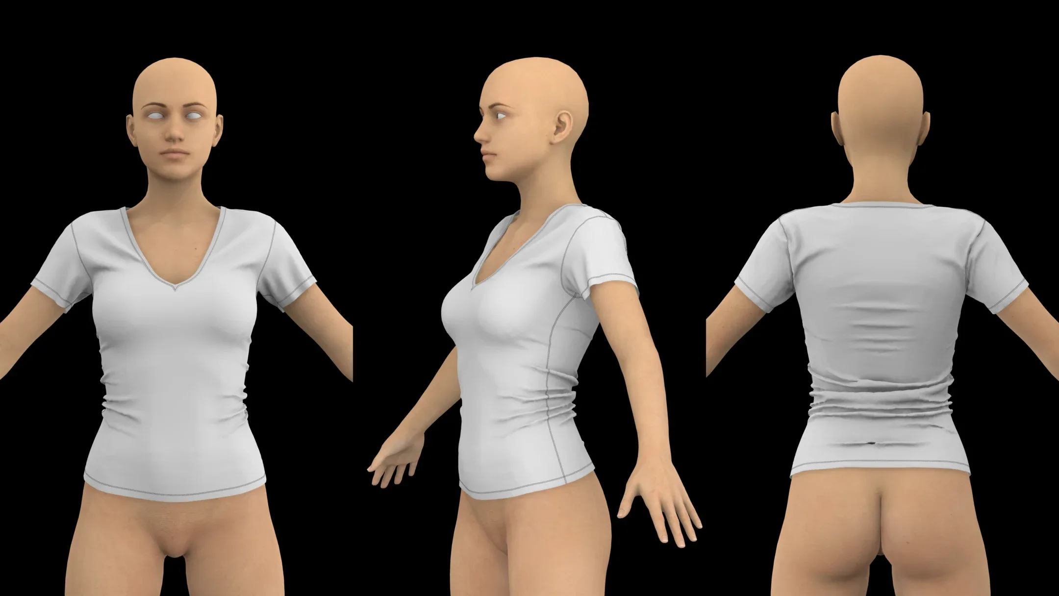 Female Basic Clothes Pack. 18 projects (.zprj) / Marvelous / Clo 3D