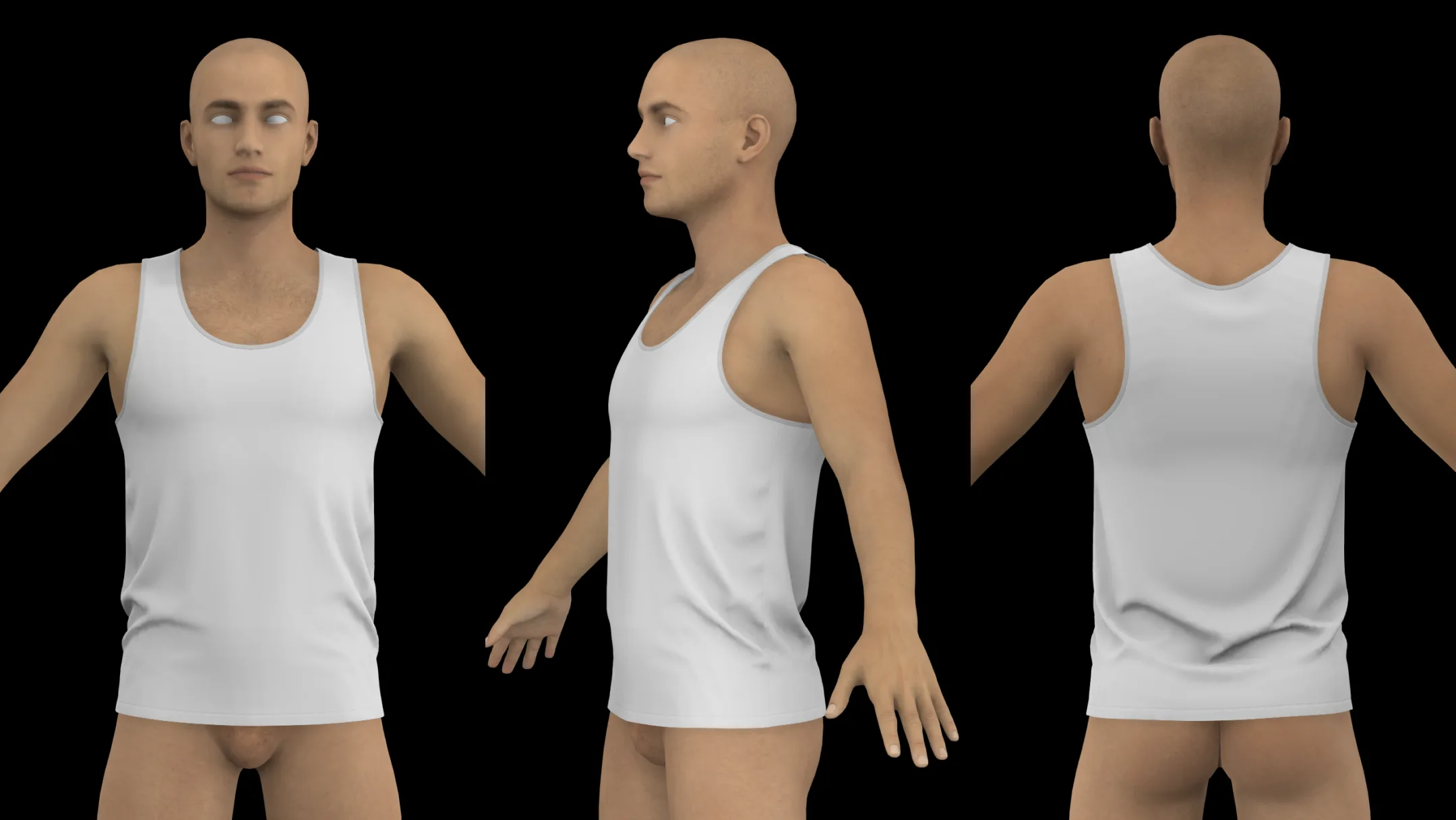 Male Basic Clothes Pack. 17 projects (.zprj) / Marvelous / Clo 3D