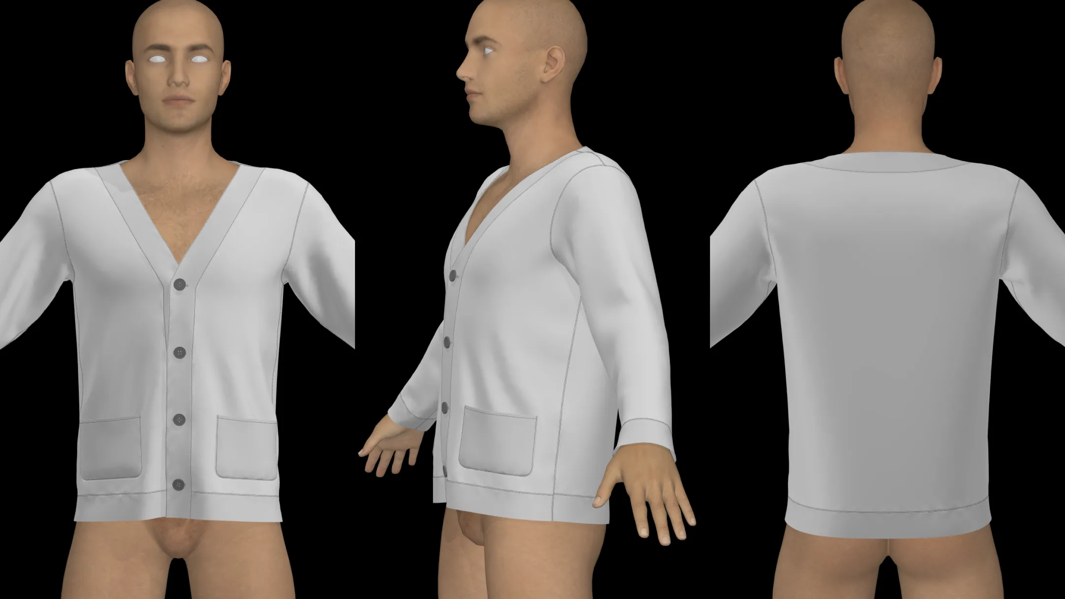 Male Basic Clothes Pack. 17 projects (.zprj) / Marvelous / Clo 3D