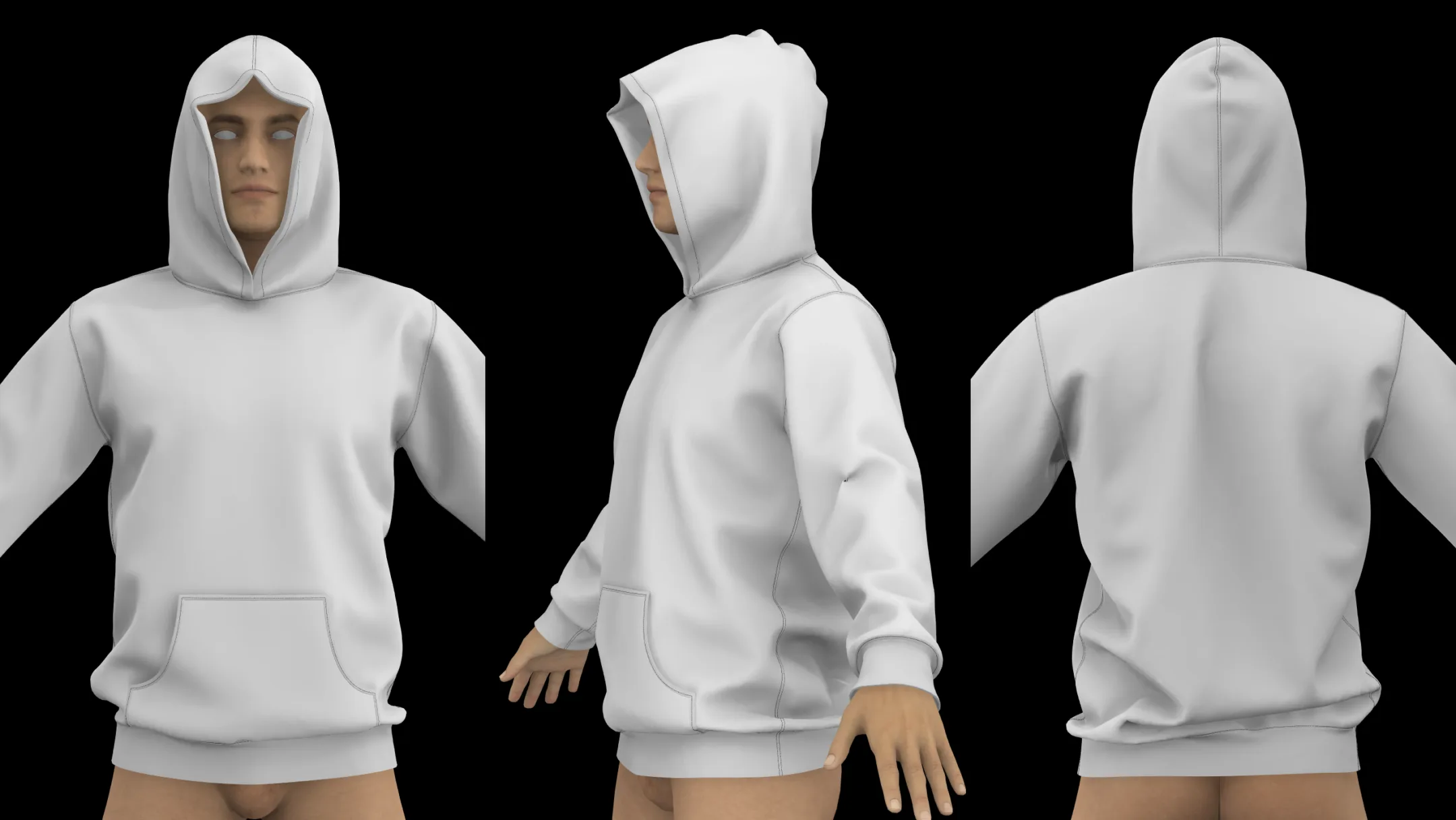 Male Basic Clothes Pack. 17 projects (.zprj) / Marvelous / Clo 3D