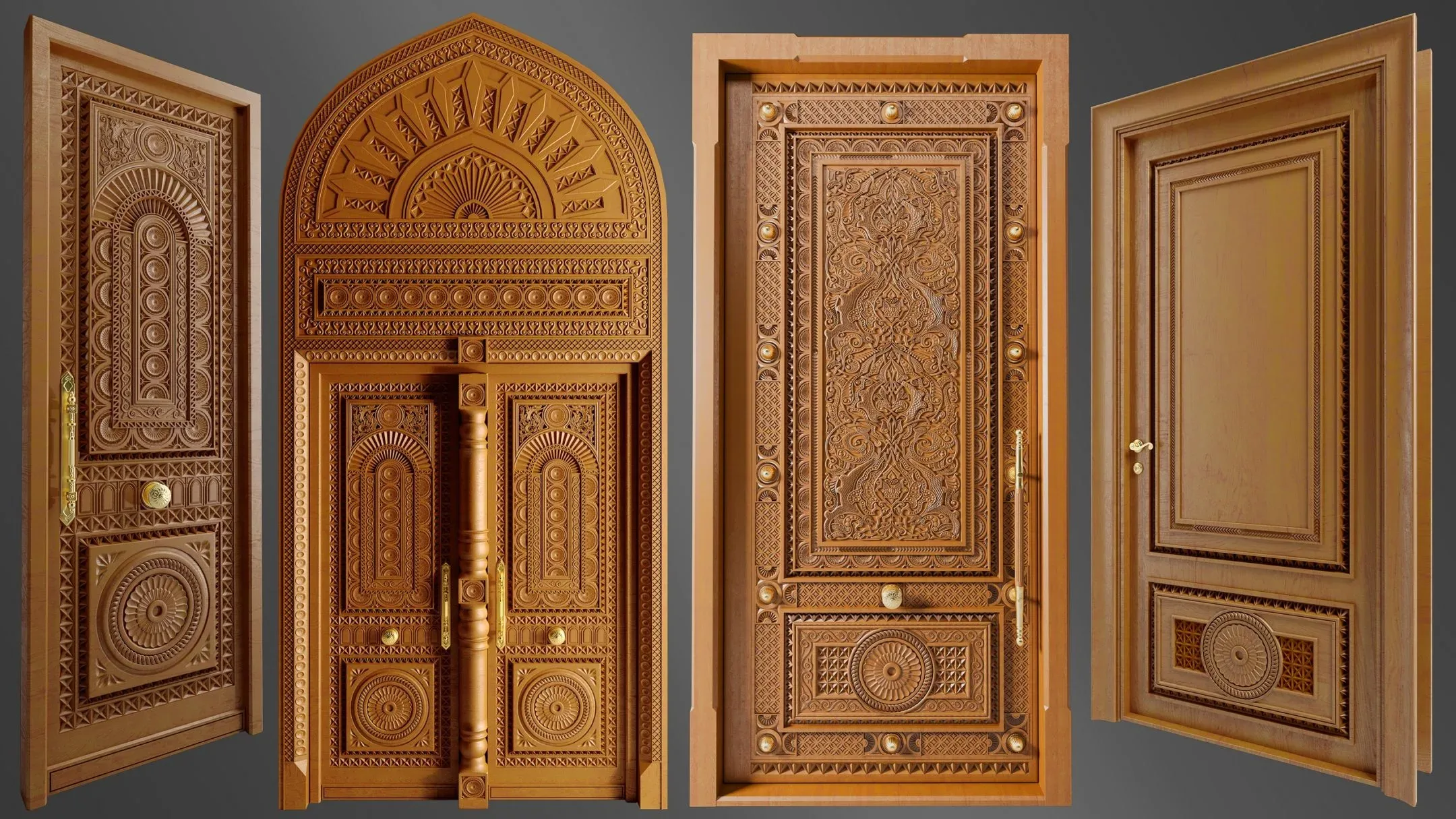 69 Arabic Ornament Brush + 3D Model + 4 Classic Door