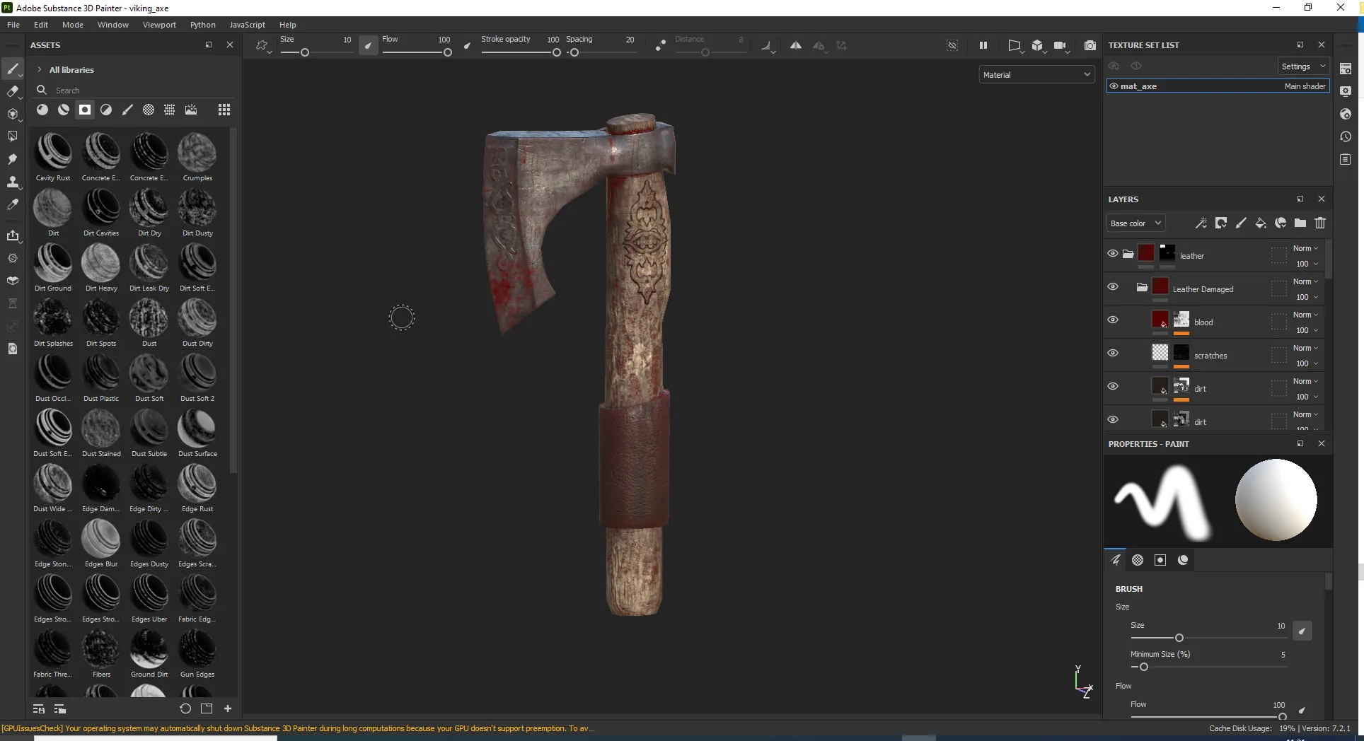 Axe Low Poly Game Ready