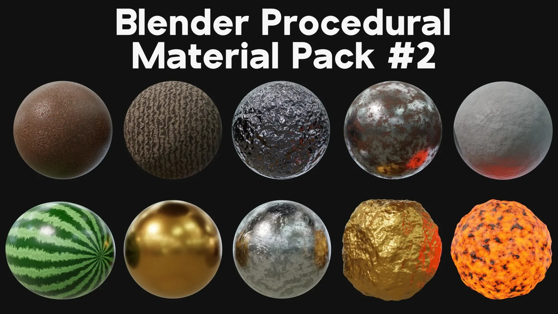 Blender Procedural Material Pack #2