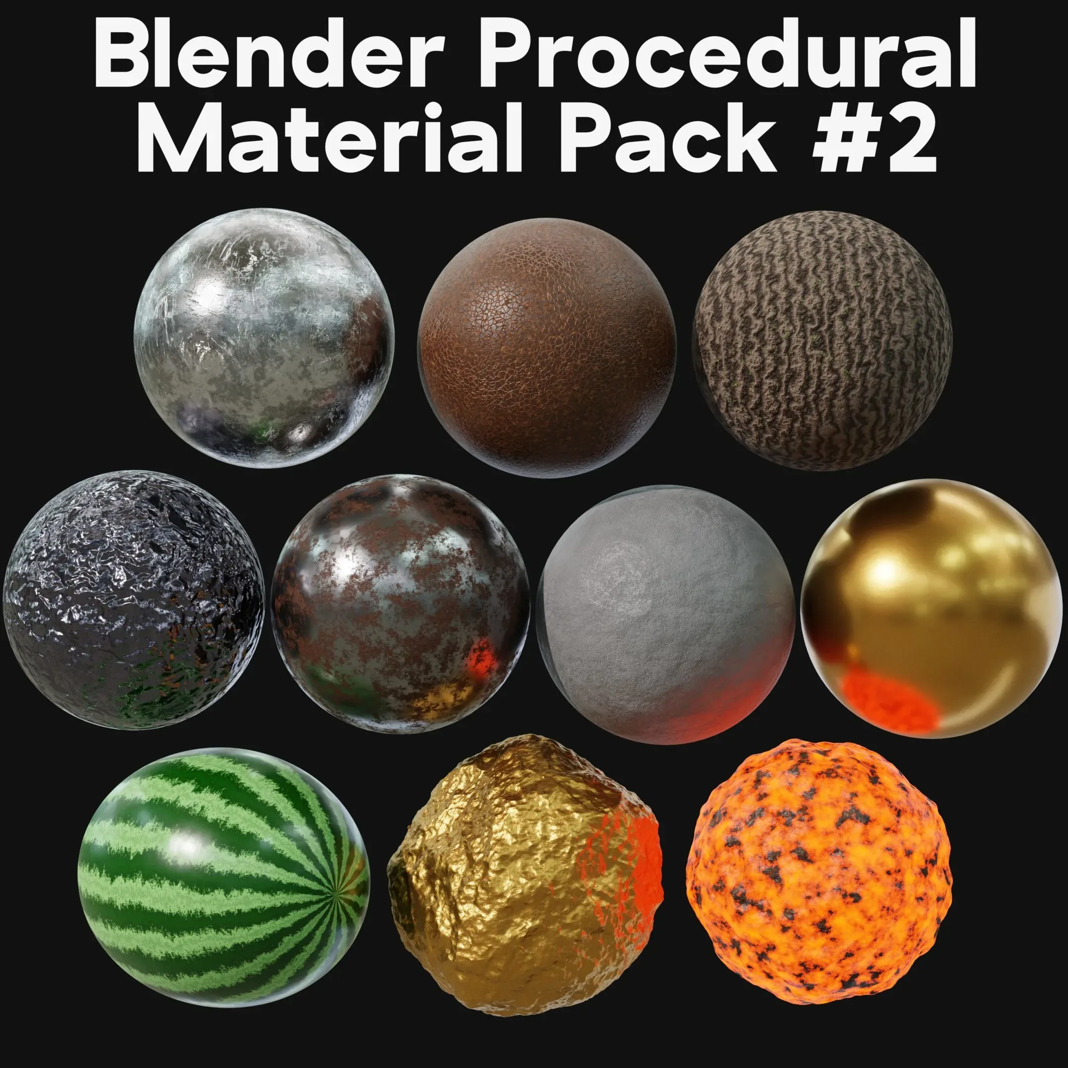 Blender Procedural Material Pack #2