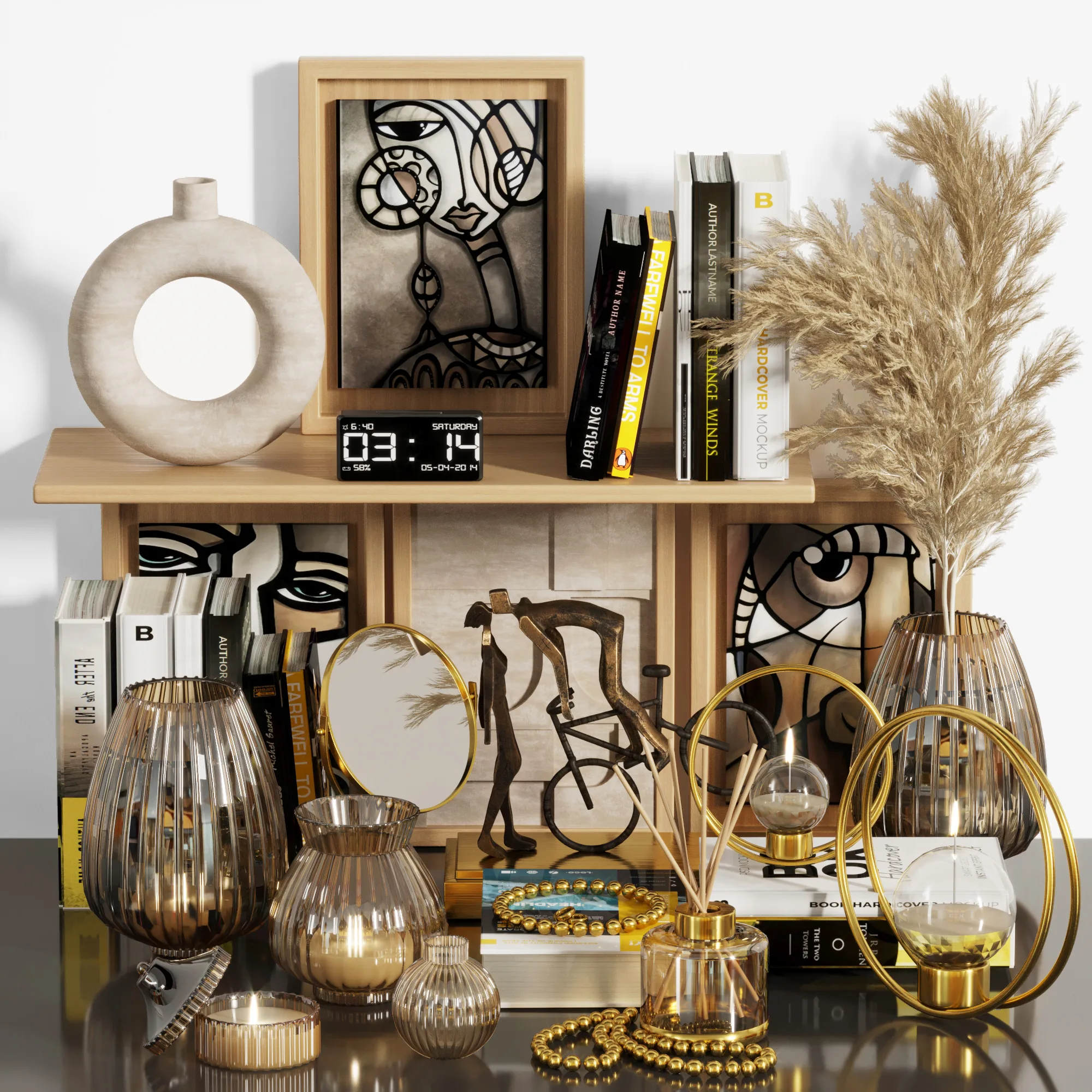 Pampas Decorative set 003