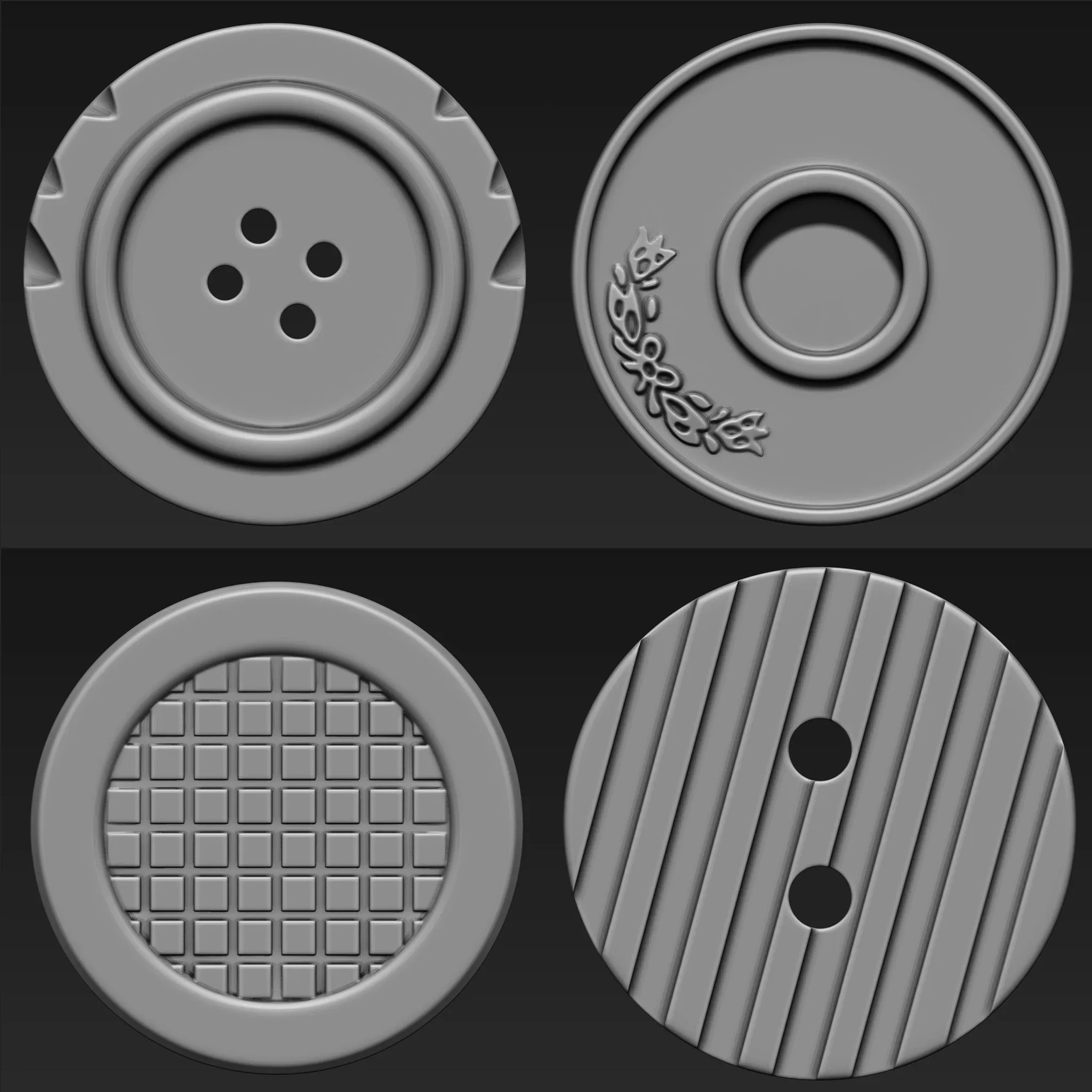 Buttons Collection IMM Brush Pack (21 in One) VOL. 2
