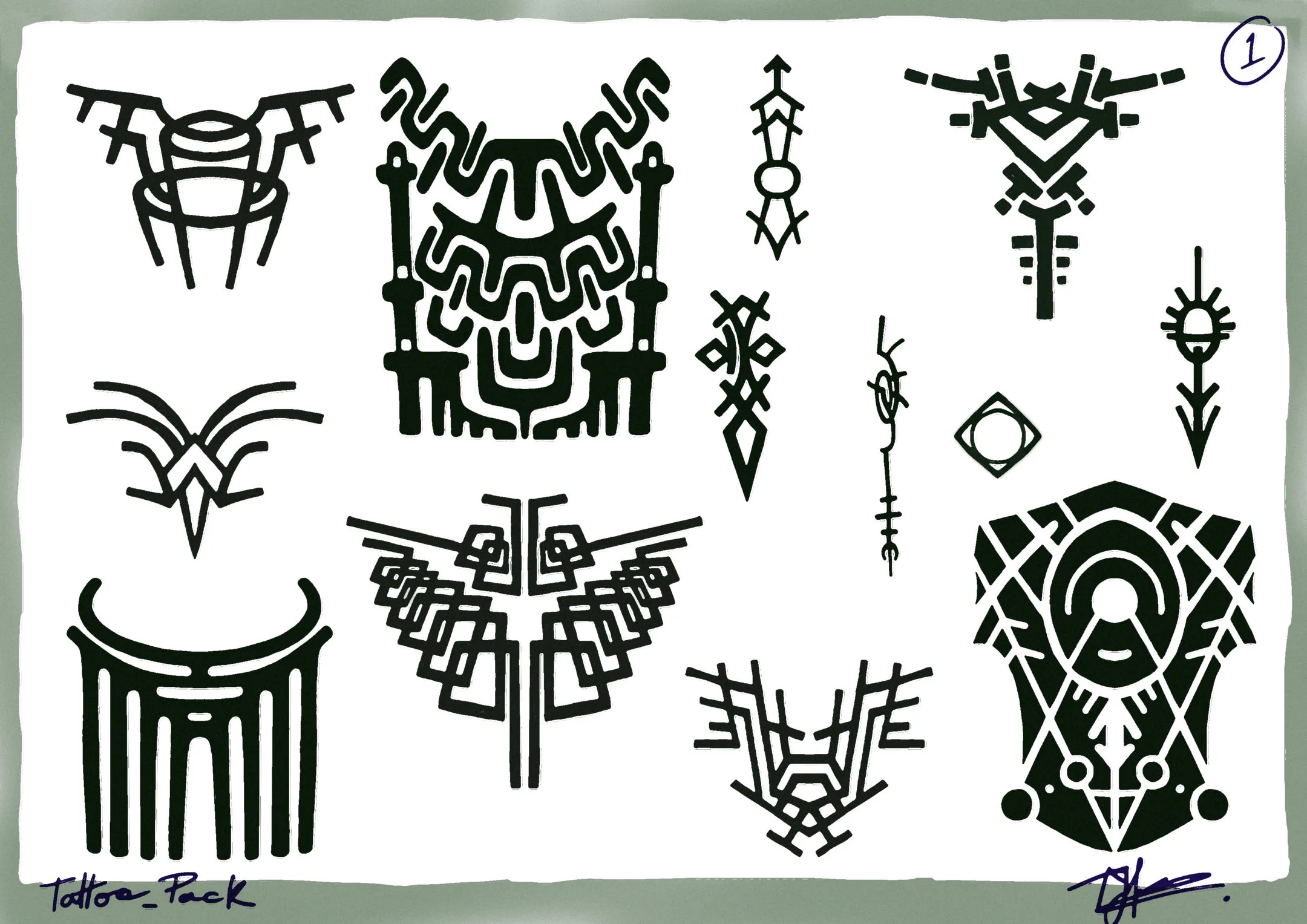 56 Tattoo Designs - Texture Masterpack