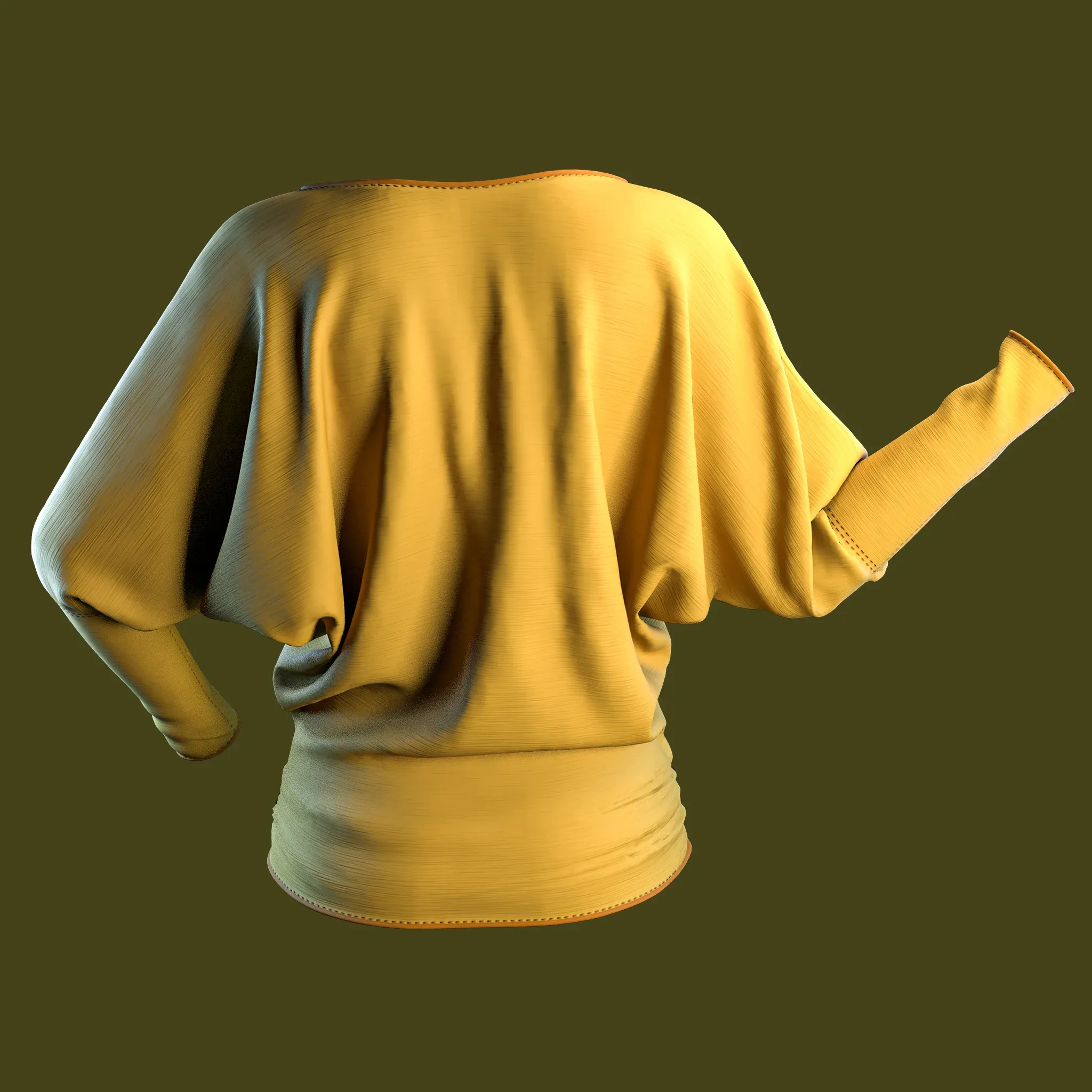 Dolman shirt (Marvelous Designer & Clo3d & FBX & OBJ & Texture )