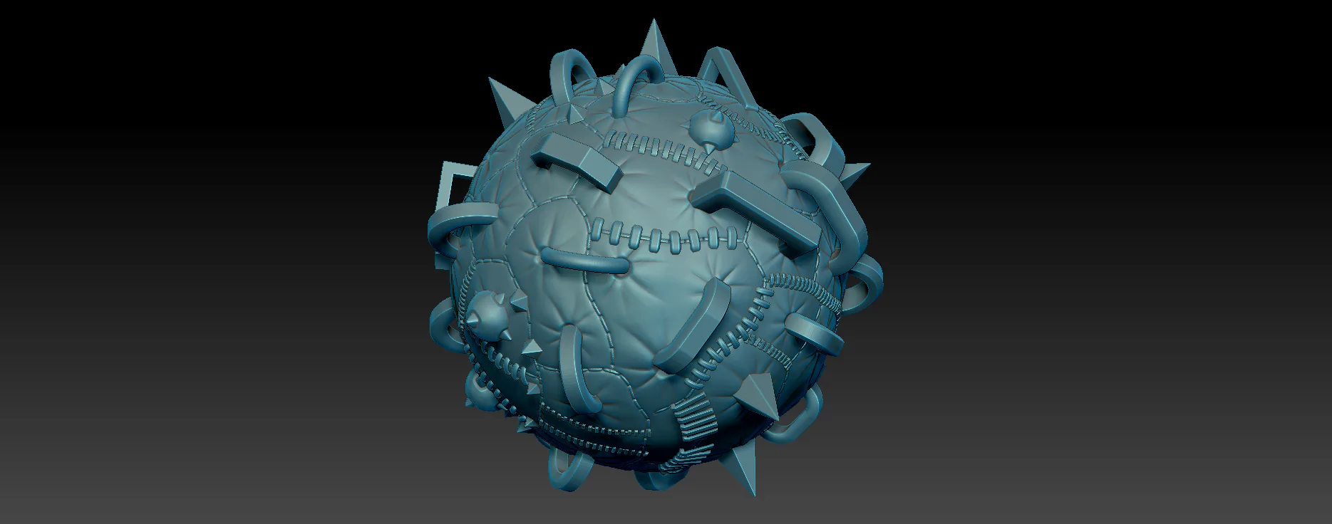 Hard Surface Low Poly Zbrush Chains