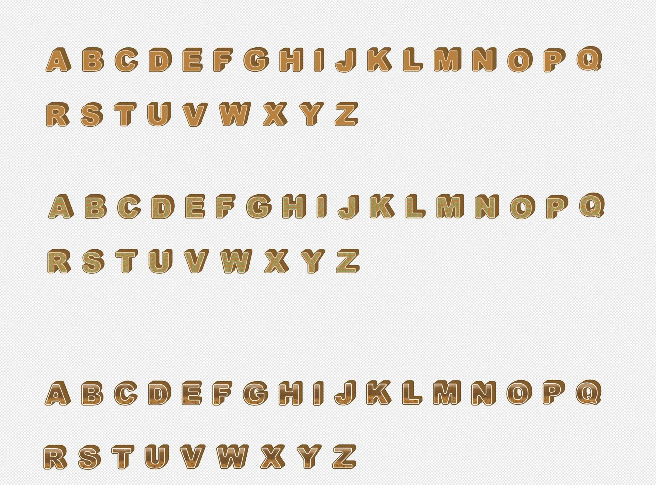 3 VECTORISED COOKIE FONTS