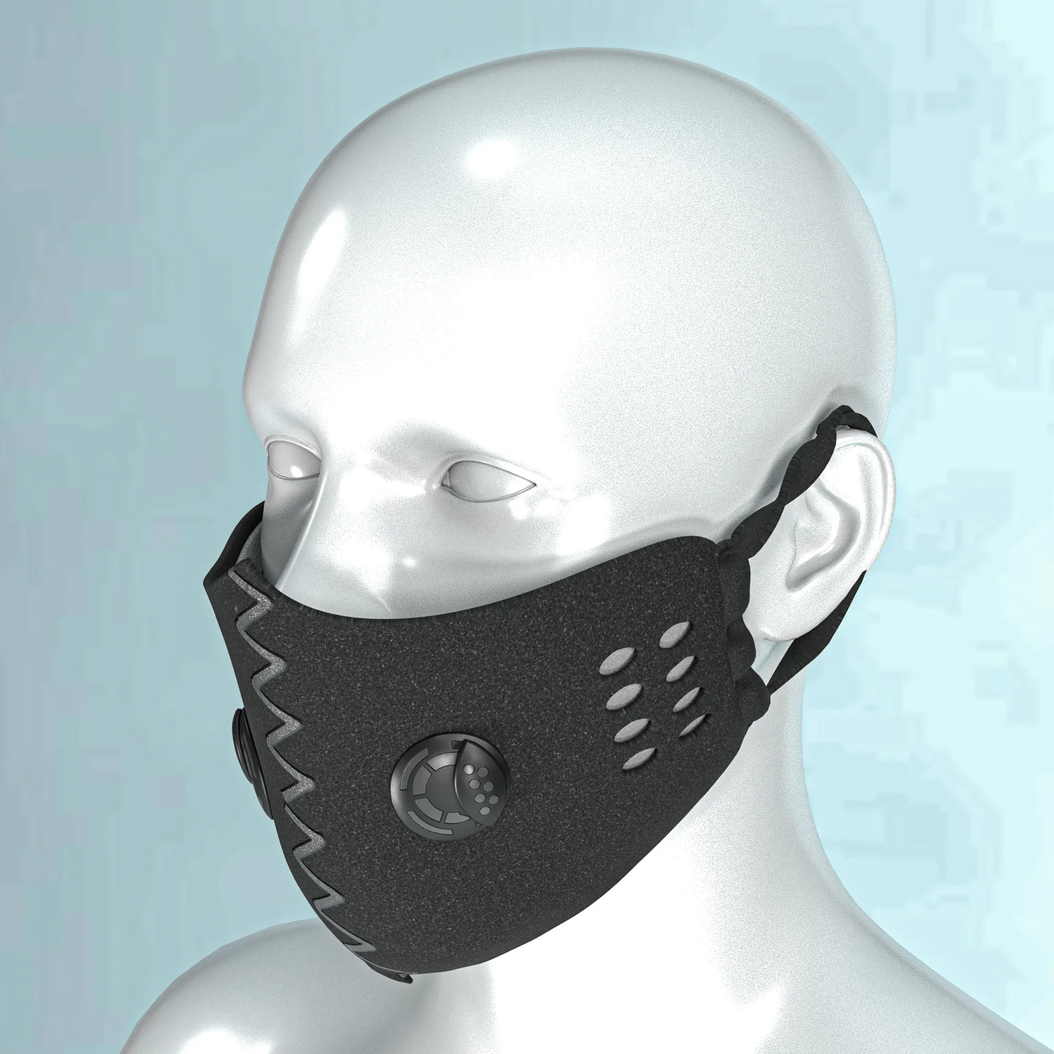 10 Realistic Face Mask (Marvelous Designer + Clo3d + OBJ + Texture)