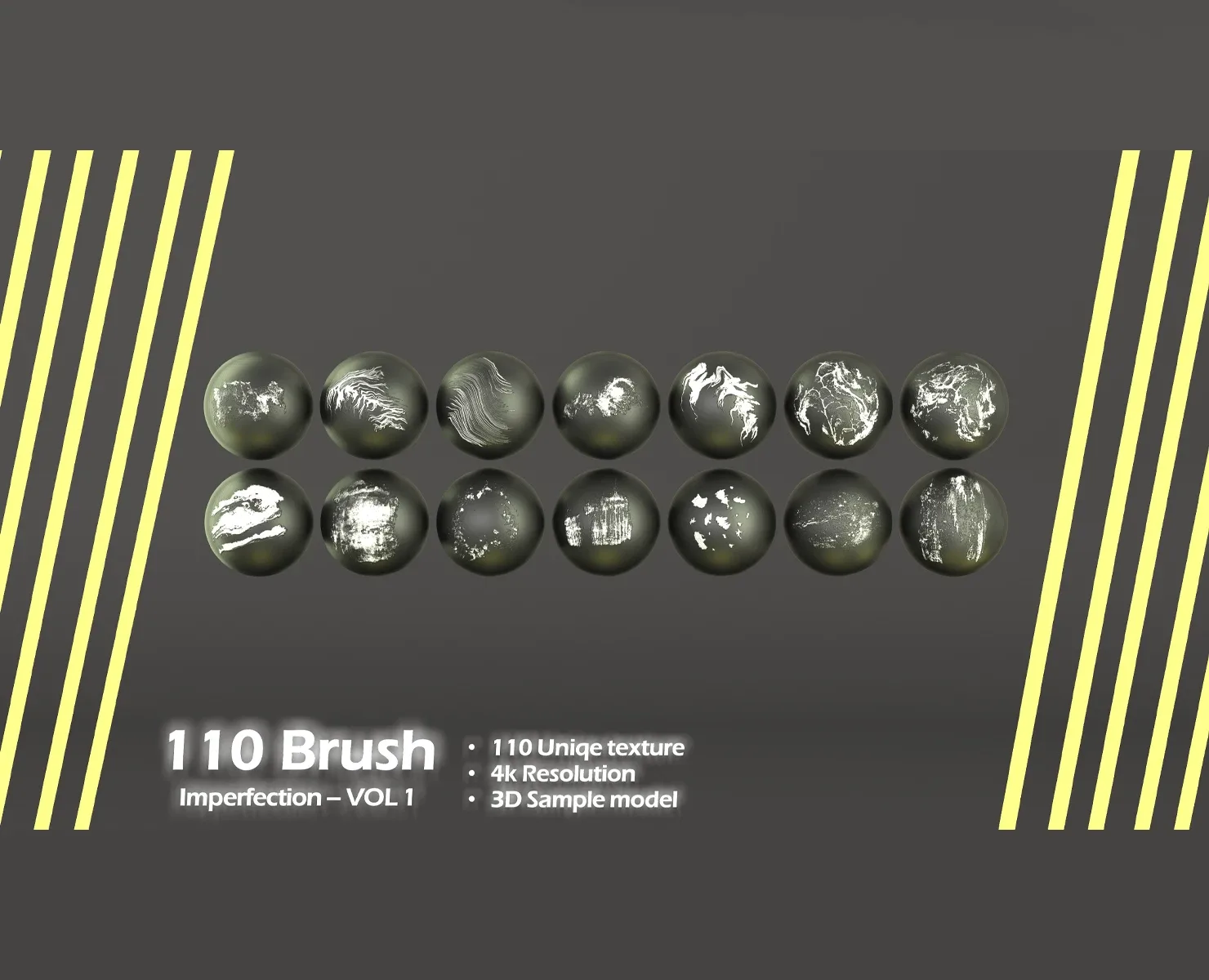 110 Brush Imperfection - VOL 1 + 3D model