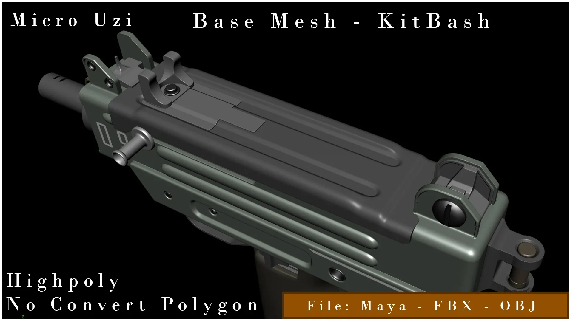 Micro Uzi Gun - KitBash