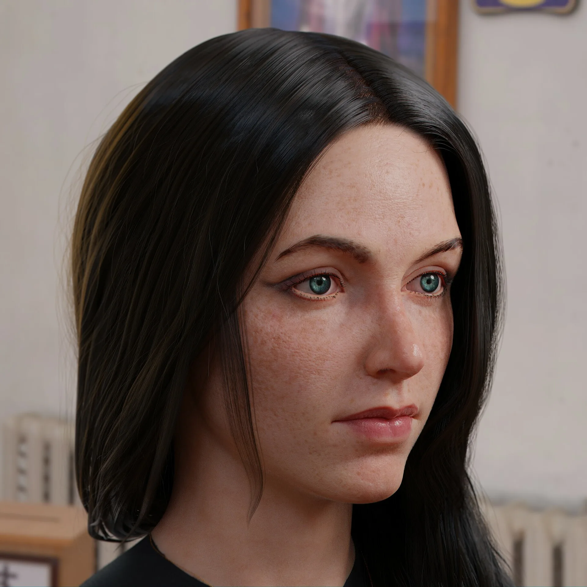 3D Realistic Female Head - Blender 2.9 | Head | Eyes | Hair