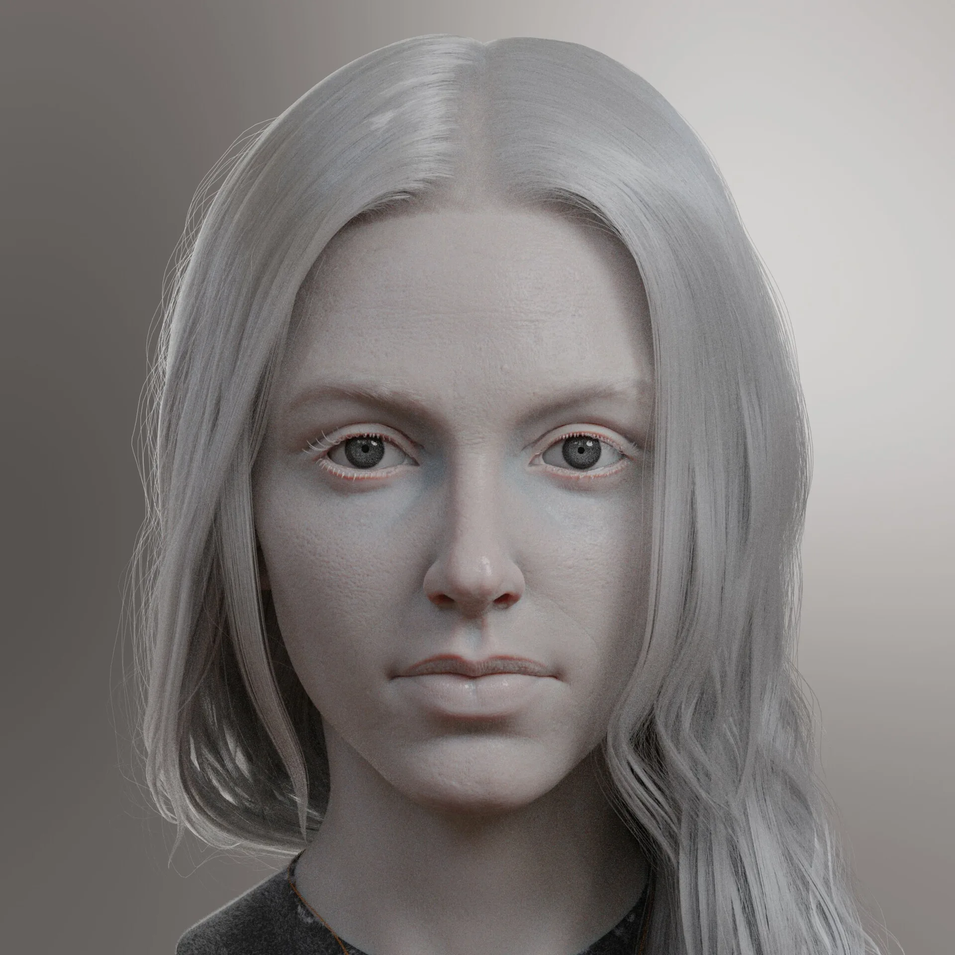 3D Realistic Female Head - Blender 2.9 | Head | Eyes | Hair