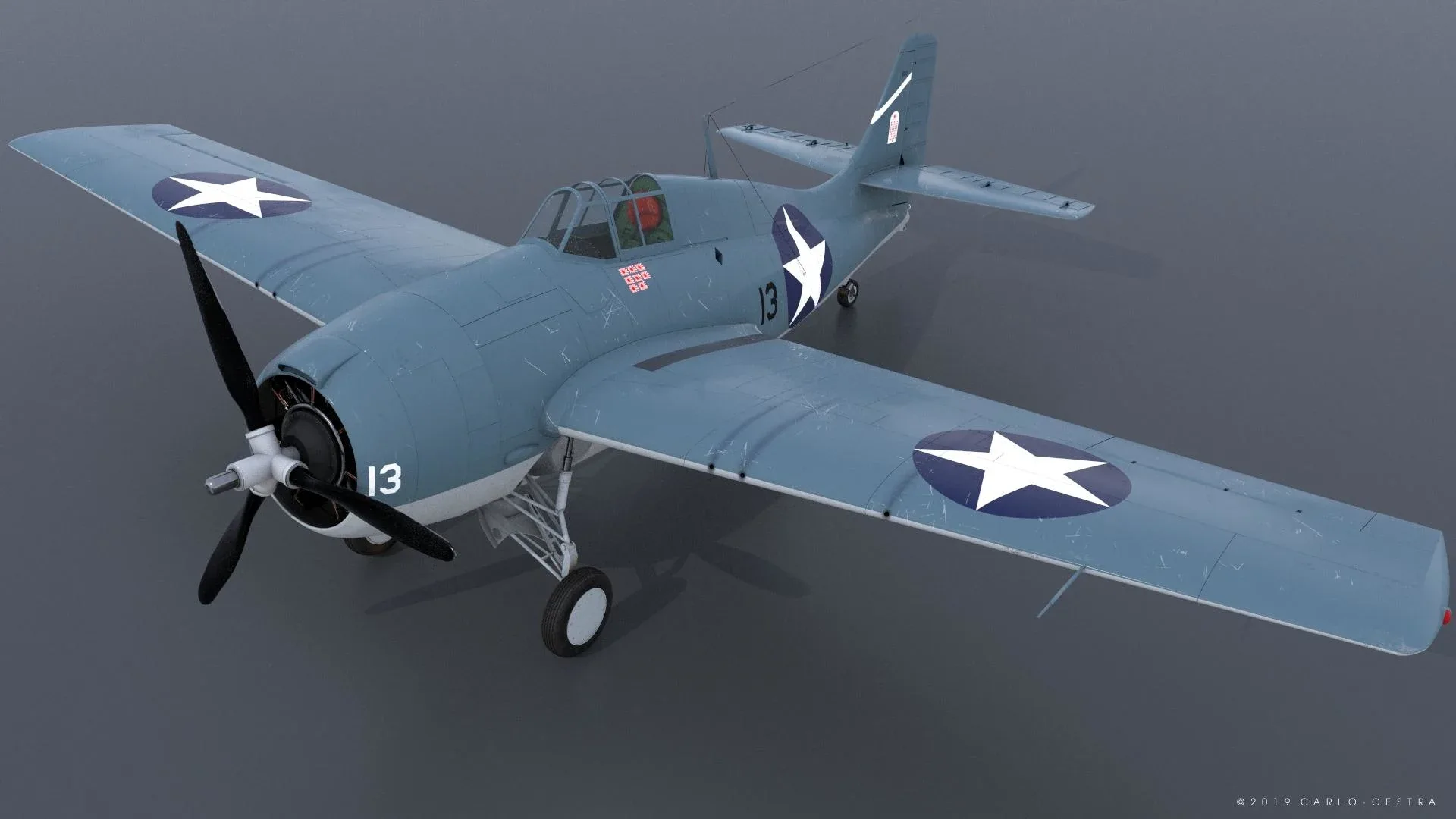 GRUMMAN F4F-3 WILDCAT 13