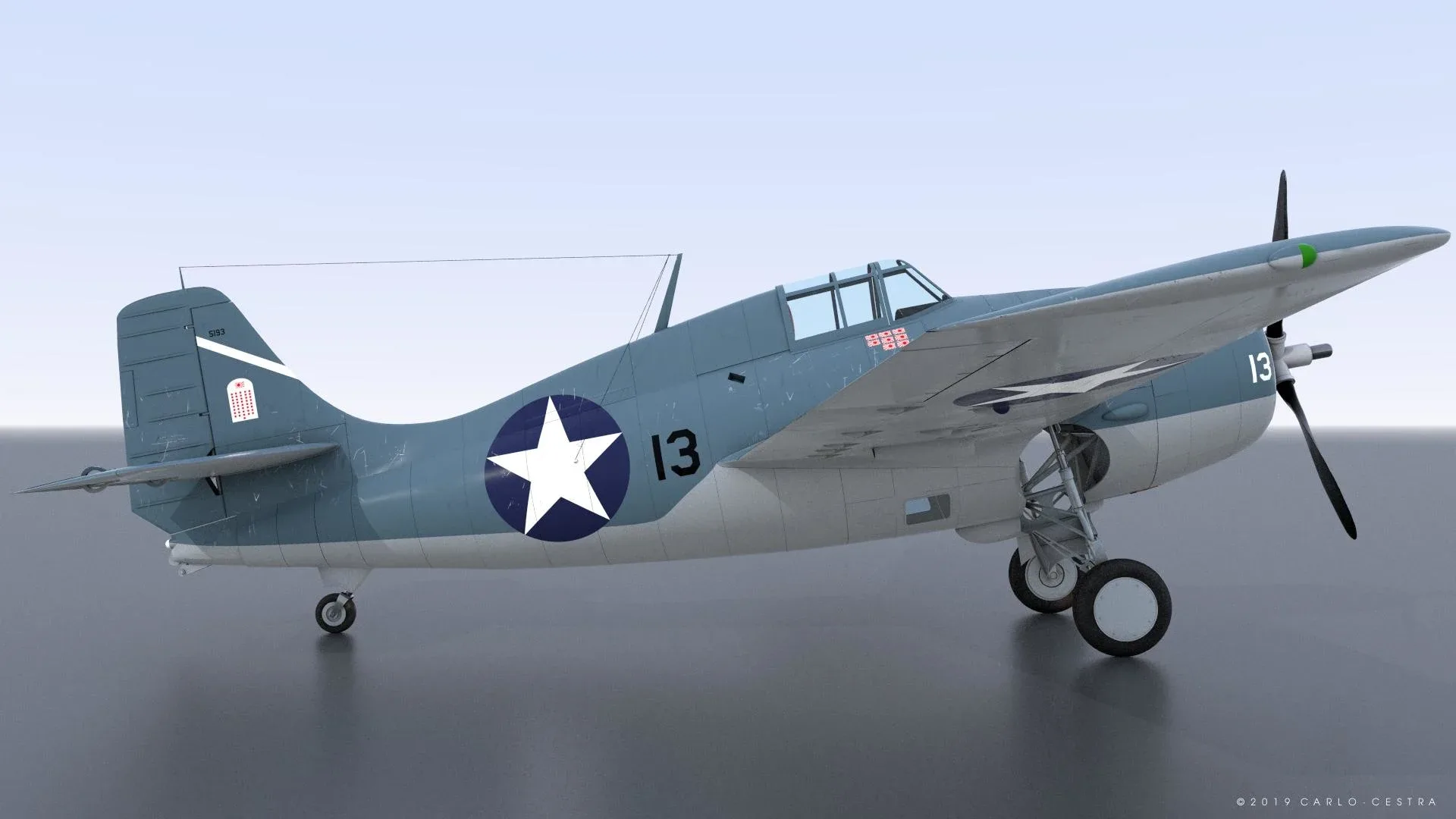 GRUMMAN F4F-3 WILDCAT 13