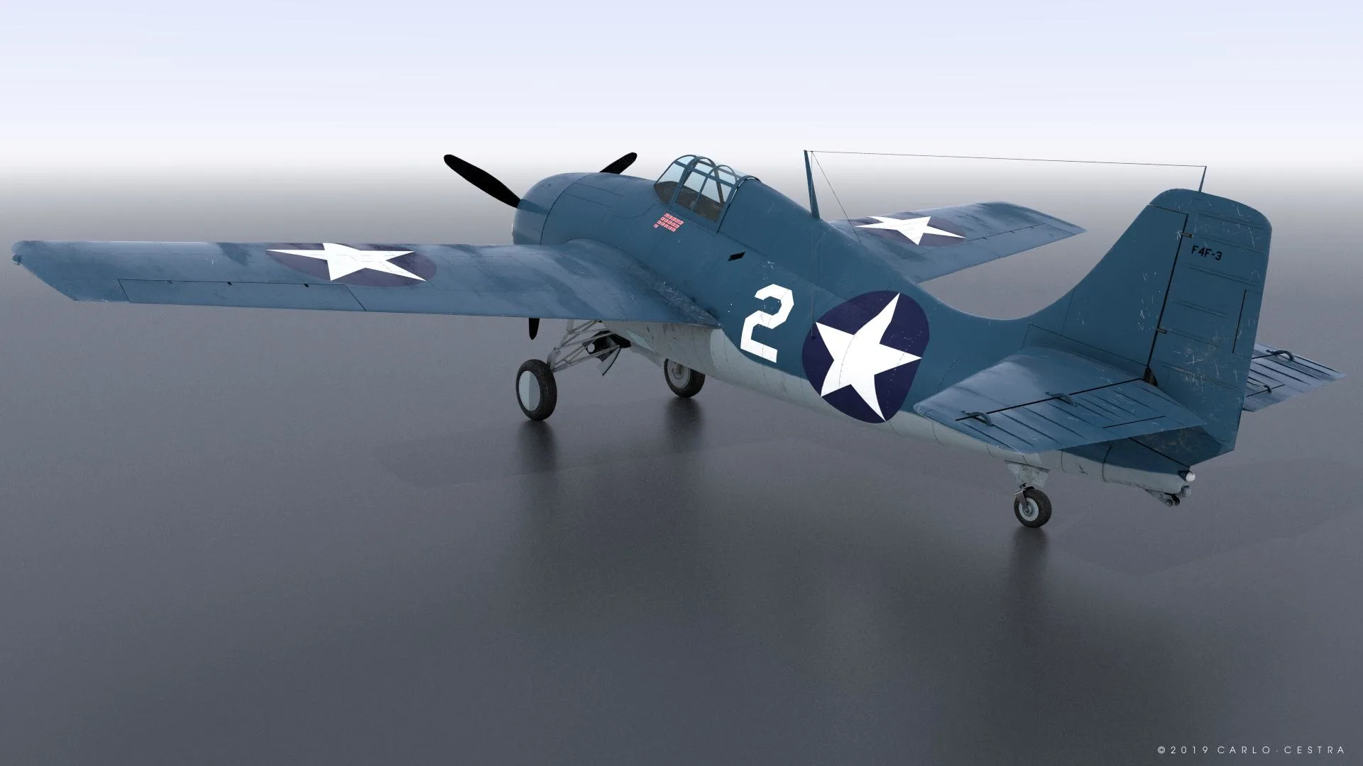 GRUMMAN F4F-3 WILDCAT VMF-222