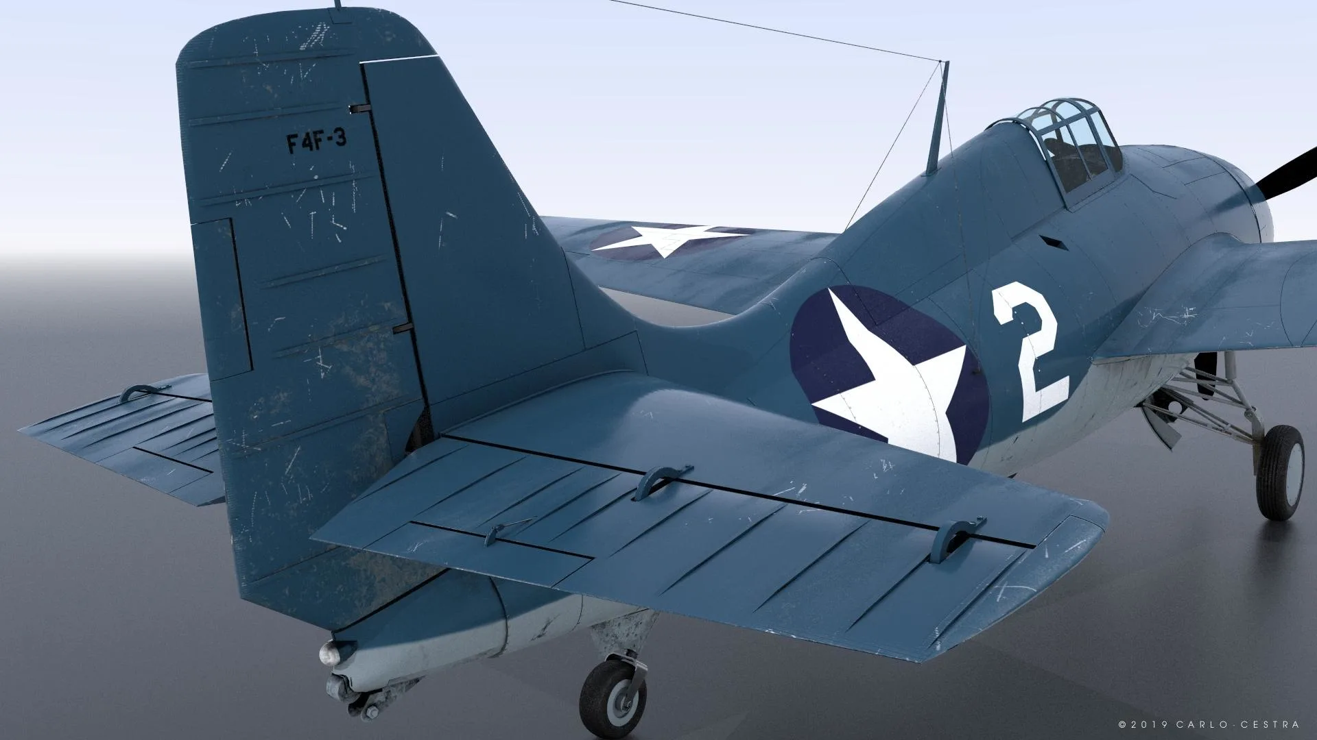 GRUMMAN F4F-3 WILDCAT VMF-222