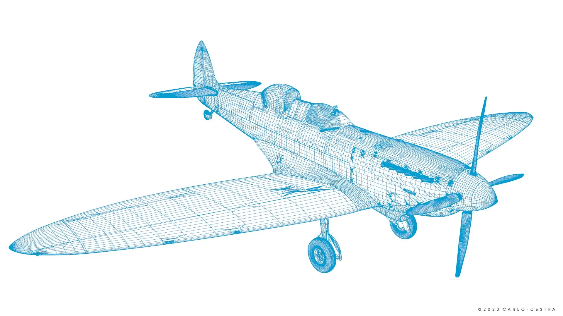 SUPERMARINE SPITFIRE TR MK9 Mesh