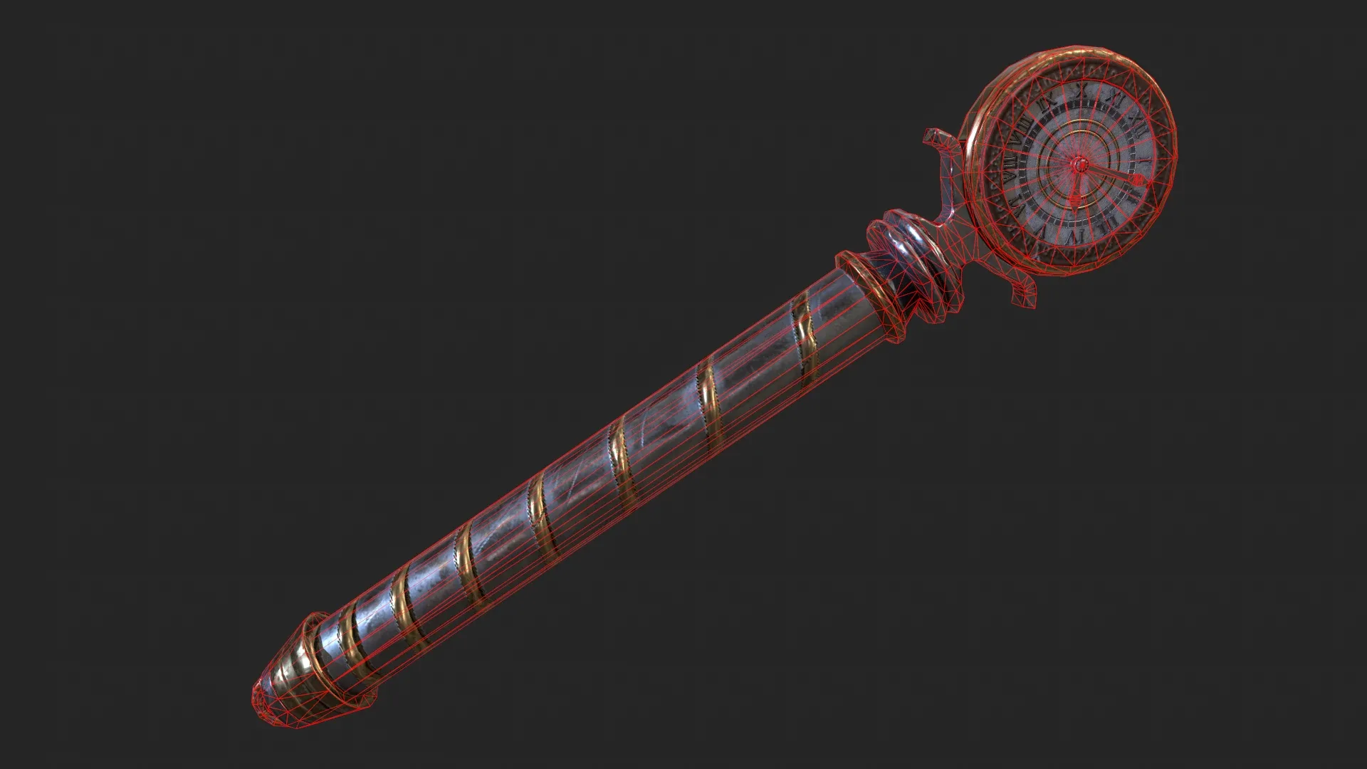 5 Fantasy Stylish Wand - Game Ready - PBR