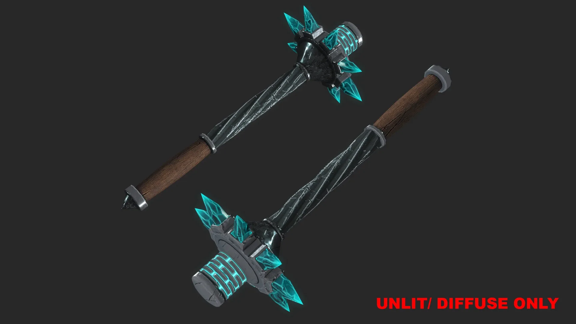 5 Fantasy Stylish Mace - Game Ready - PBR