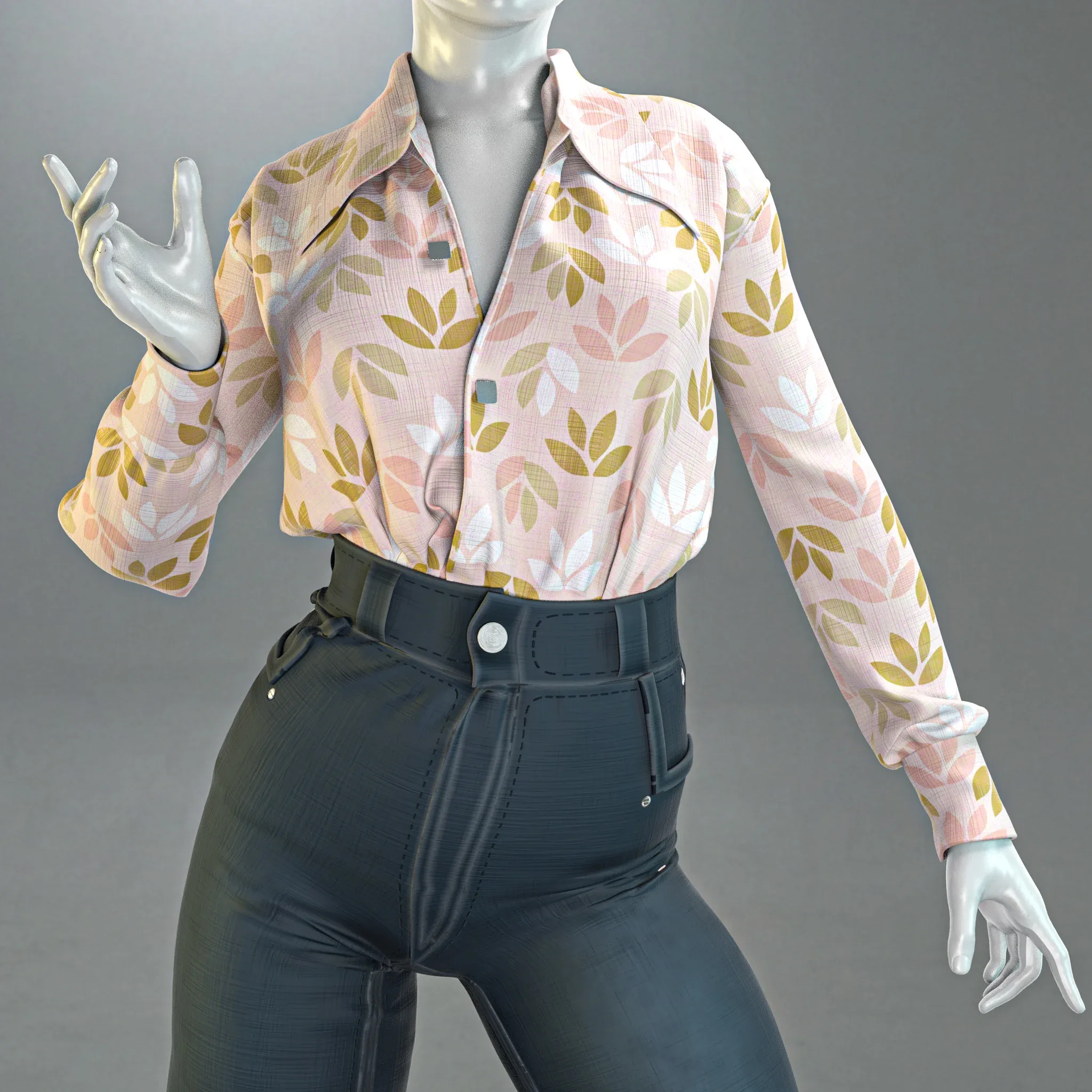 Oversized outfit (Marvelous Designer & Clo3d & OBJ & Texture)