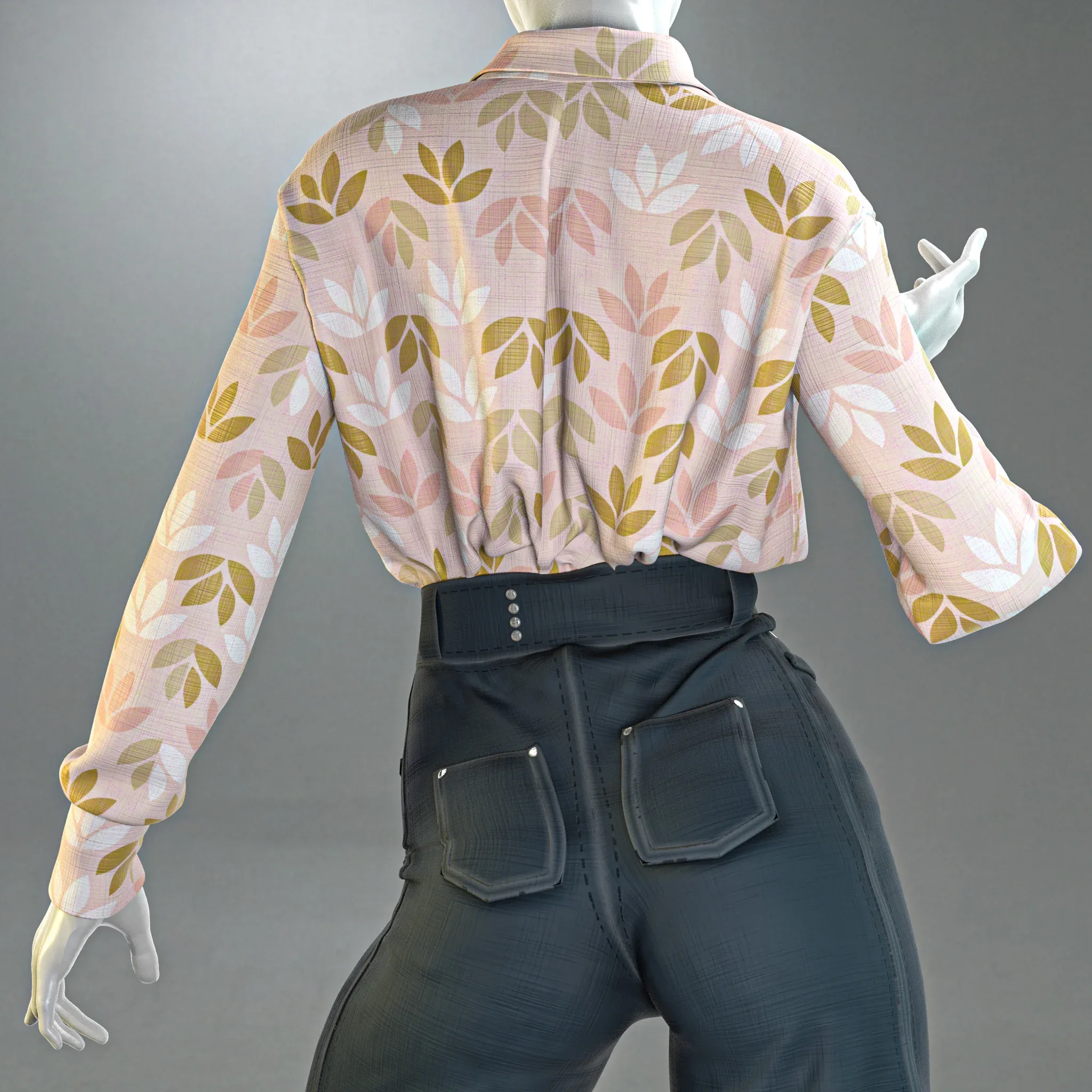 Oversized outfit (Marvelous Designer & Clo3d & OBJ & Texture)