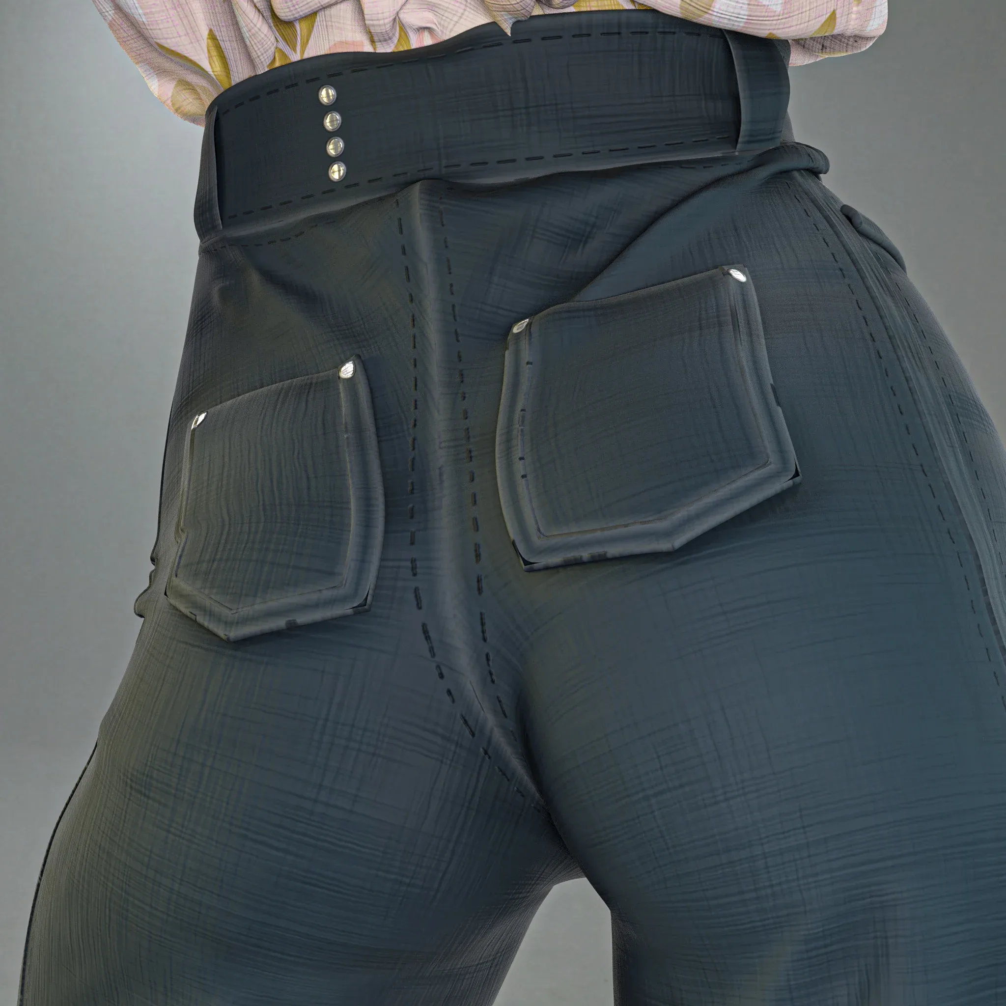 Oversized outfit (Marvelous Designer & Clo3d & OBJ & Texture)