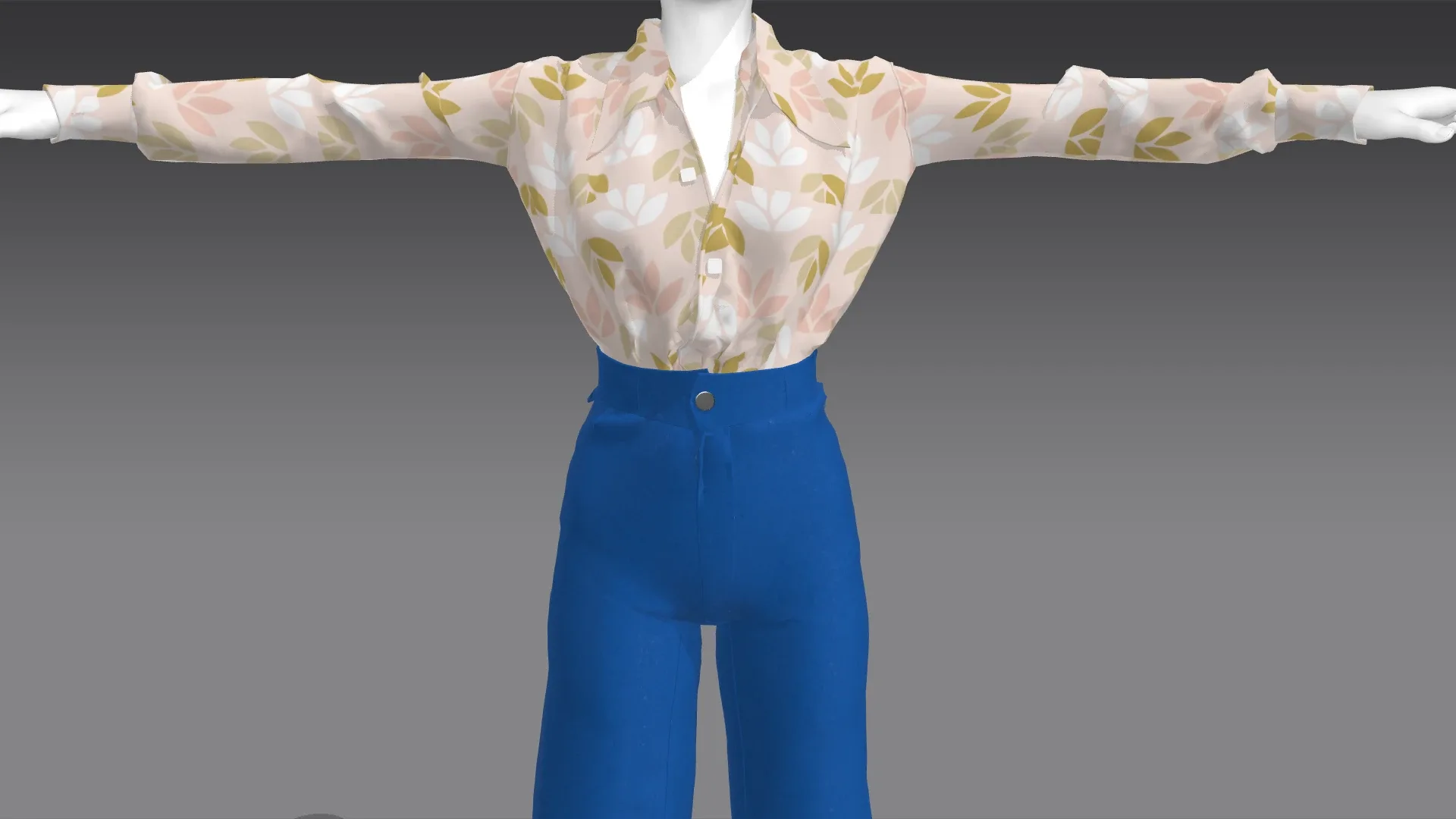 Oversized outfit (Marvelous Designer & Clo3d & OBJ & Texture)