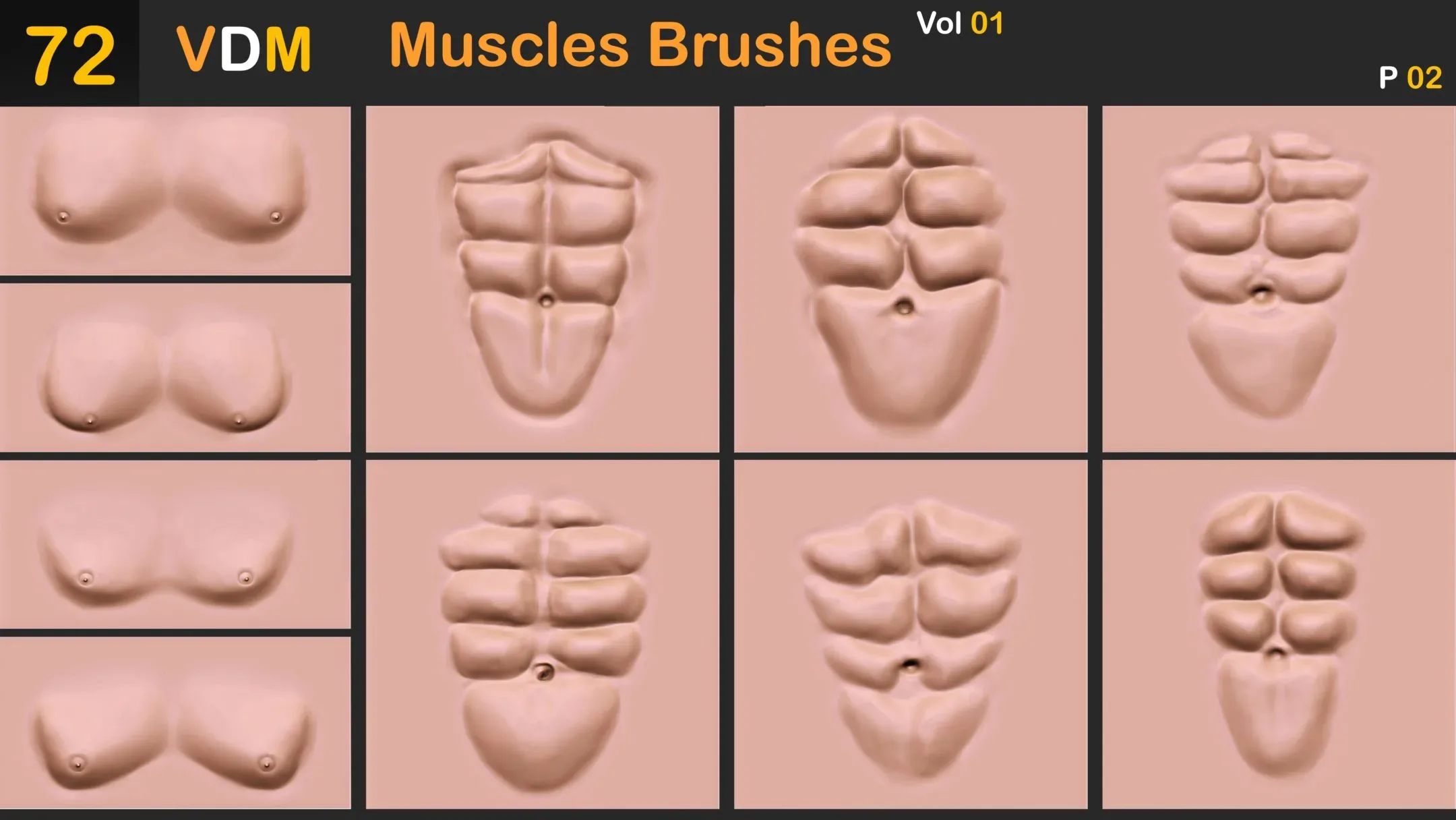 72 VDM Muscles Brushes_Vol 01