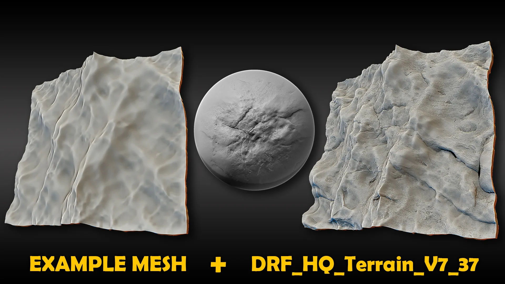 Ultra HQ Seamless Terrain / Rocks Sculpt brushes + Alpha/Height Maps Set Vol.7