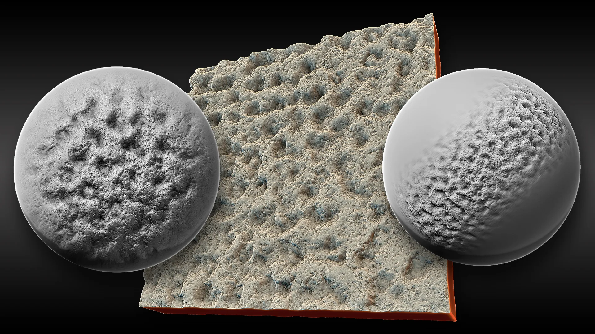 Ultra HQ Seamless Terrain / Rocks Sculpt brushes + Alpha/Height Maps Set Vol.7